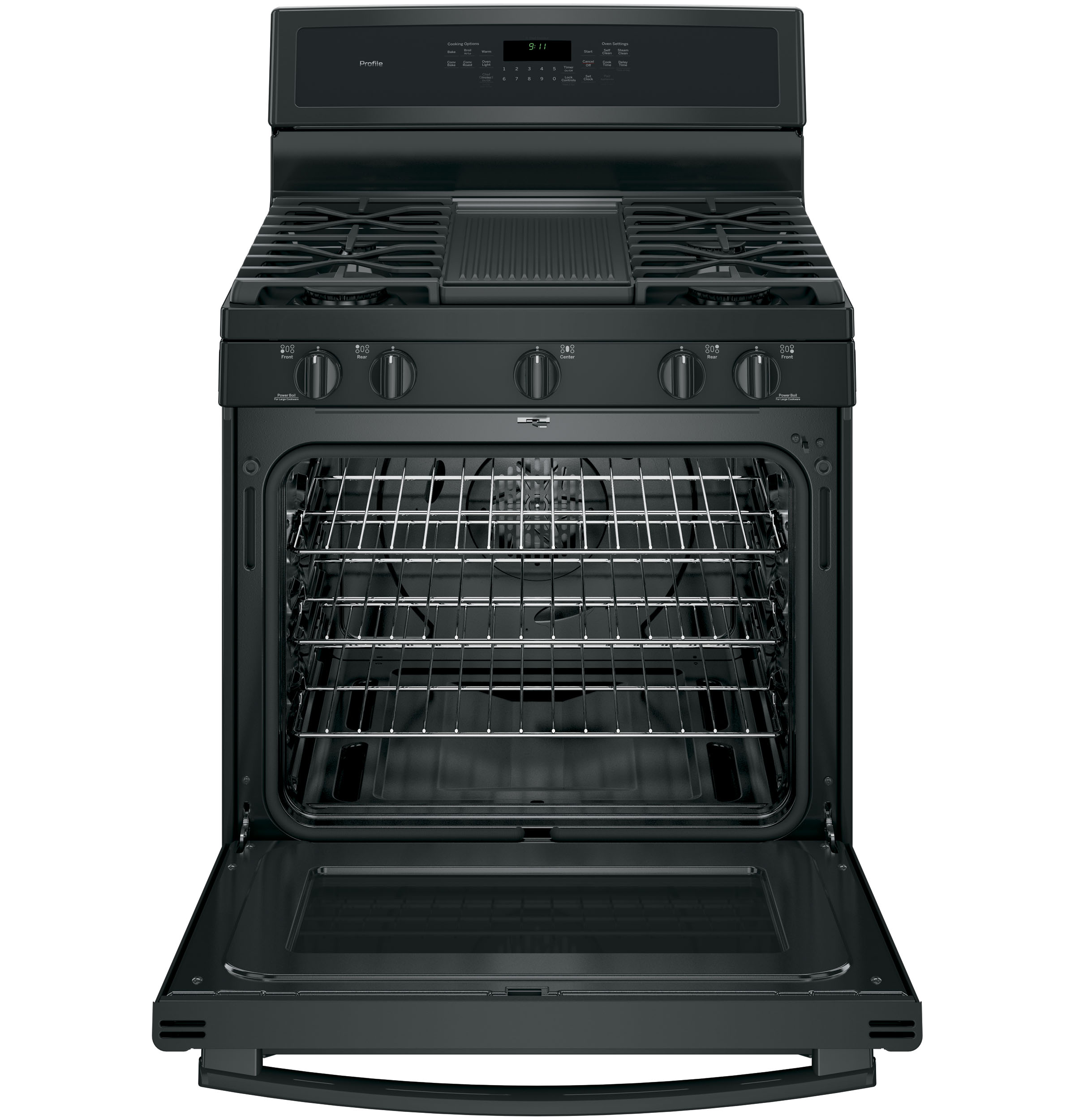 Series 30" Free-Standing Gas Convection Range PGB911DEJBB, product image 6 of 19