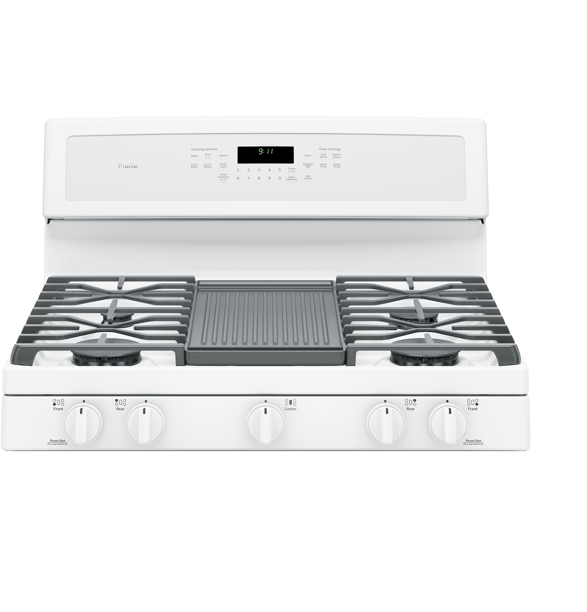 Series 30" Free-Standing Gas Convection Range PGB911DEJWW, product image 2 of 23
