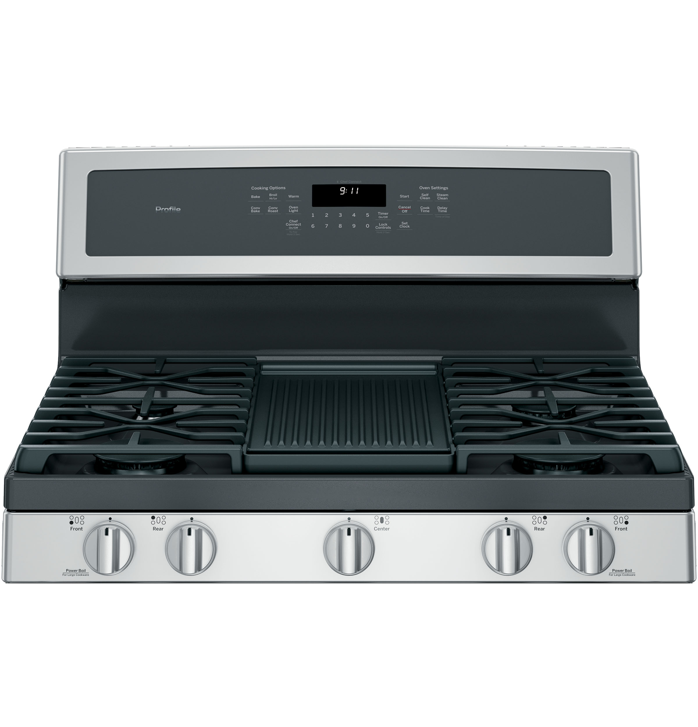 30" Free-Standing Gas Convection Range PGB911SEJSS, product image 2 of 25