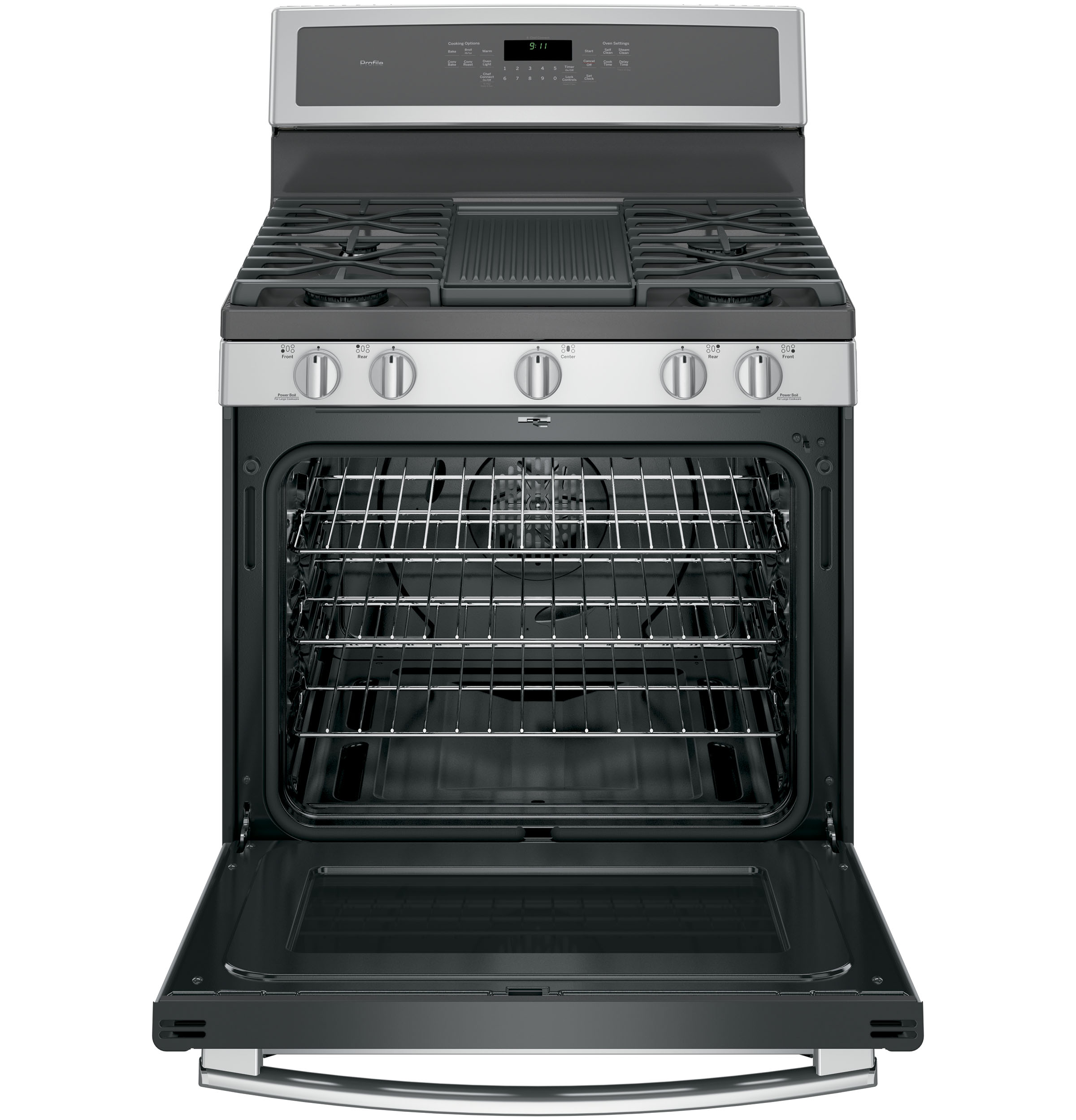 30" Free-Standing Gas Convection Range PGB911SEJSS, product image 8 of 25