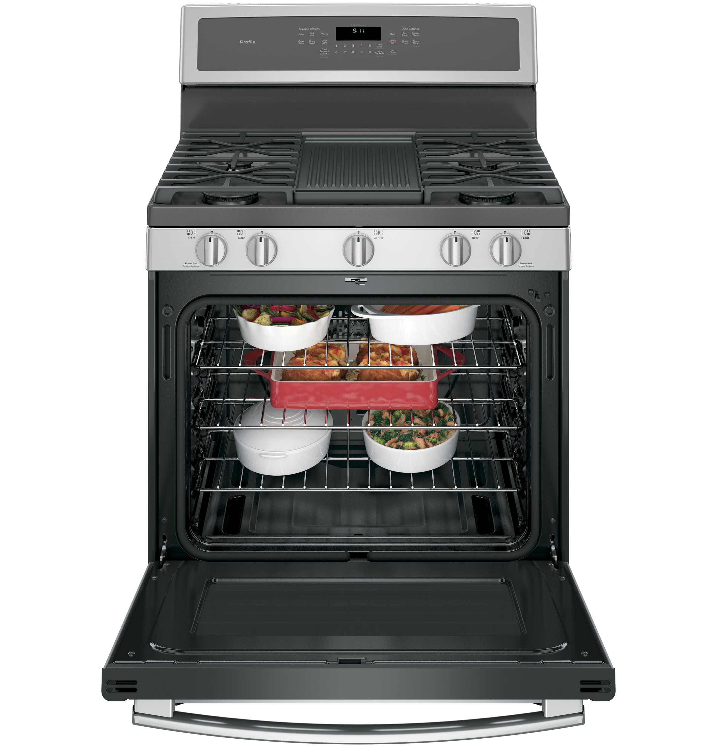 30" Free-Standing Gas Convection Range PGB911SEJSS, product image 19 of 25