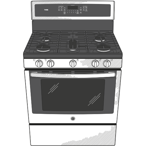 30" Free-Standing Gas Convection Range PGB911SEJSS, product image 25 of 25