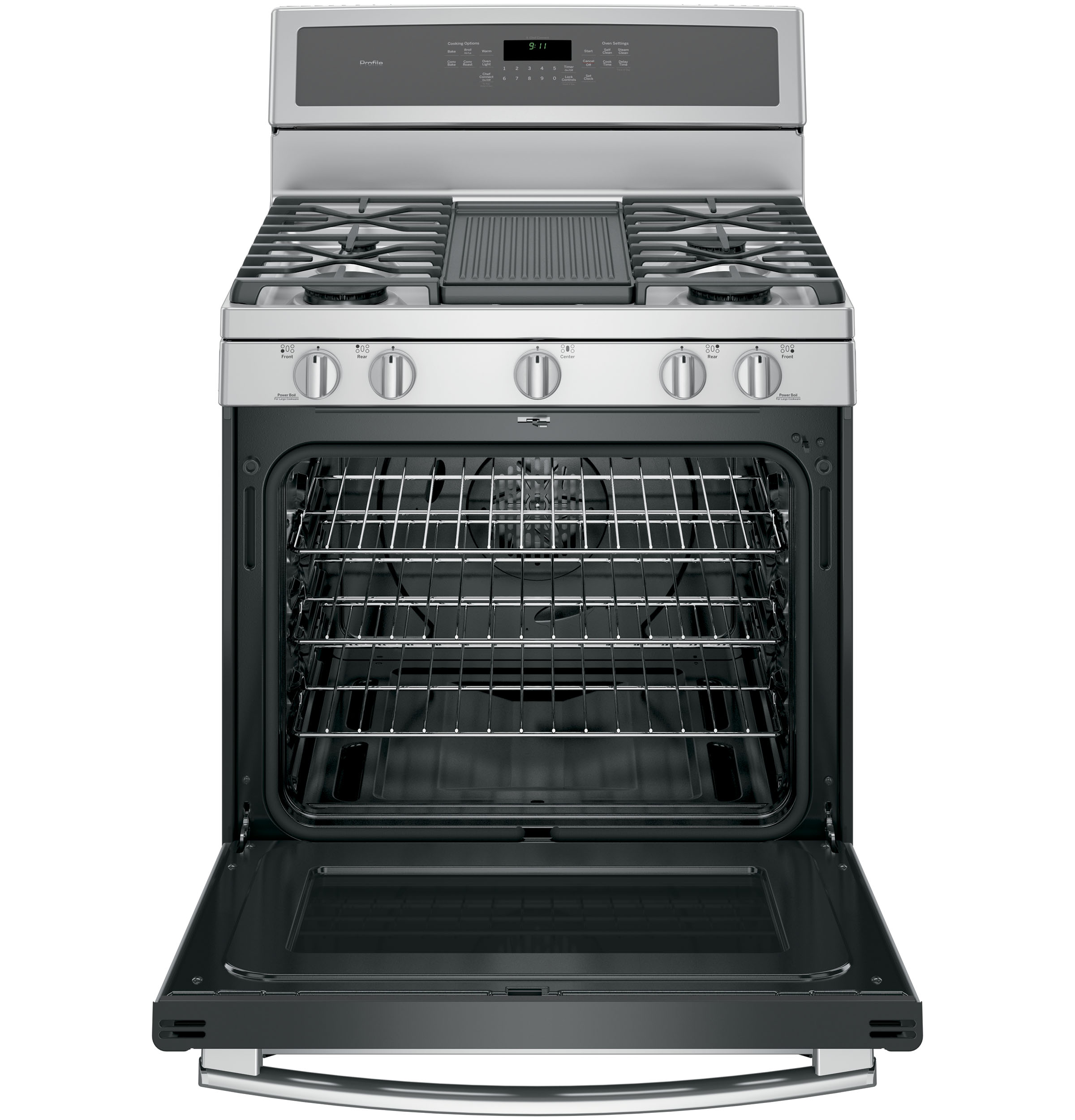 30" Free-Standing Gas Convection Range PGB911ZEJSS, product image 6 of 23