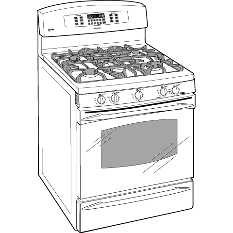 30" Free-Standing Self Clean Convection Gas Range with Warming Drawer PGB916DEMCC, product image 3 of 4