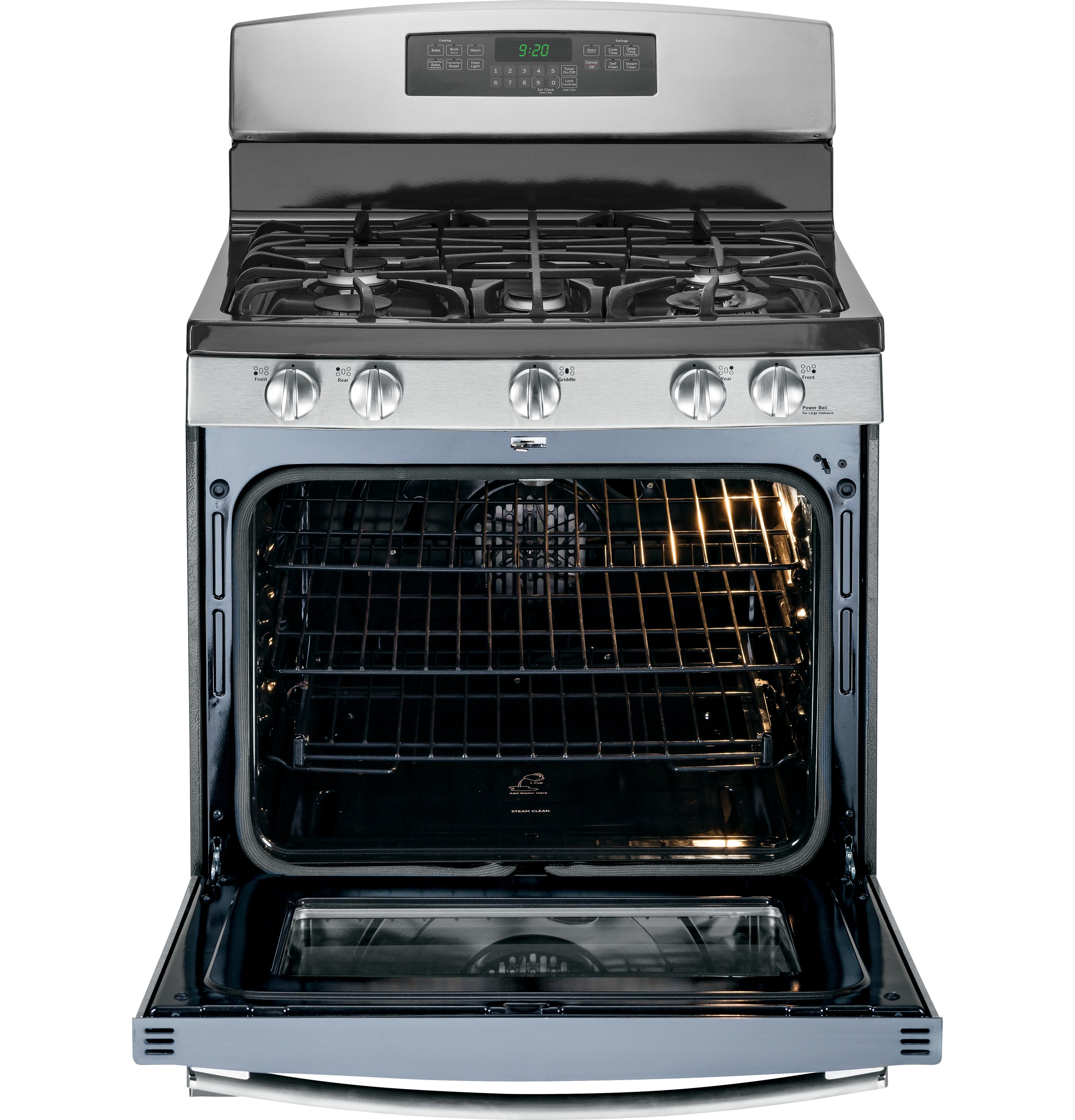 Series 30" Free-Standing Self Clean Gas Range PGB920SEFSS, product image 4 of 13