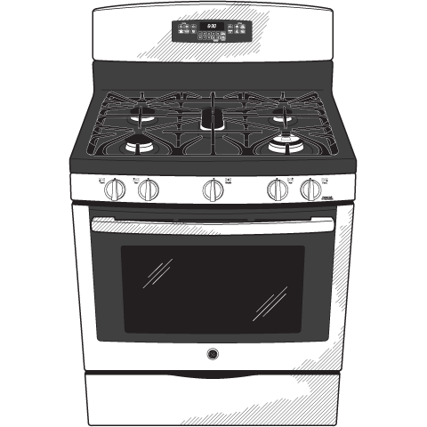 Series 30" Free-Standing Self Clean Gas Range PGB920SEFSS, product image 12 of 13