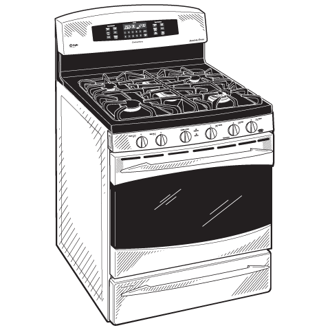 30" Free-Standing Self Clean Gas Range with Baking Drawer PGB930SETSS, product image 7 of 8