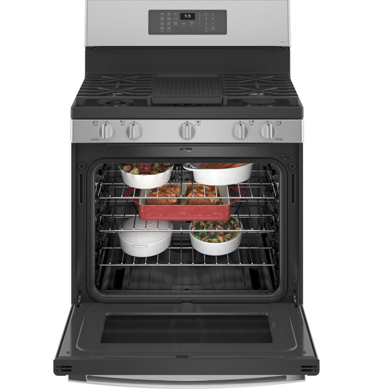 Smart 30" Free-Standing Self Clean Gas Fingerprint Resistant Range with No Preheat Air Fry view 3