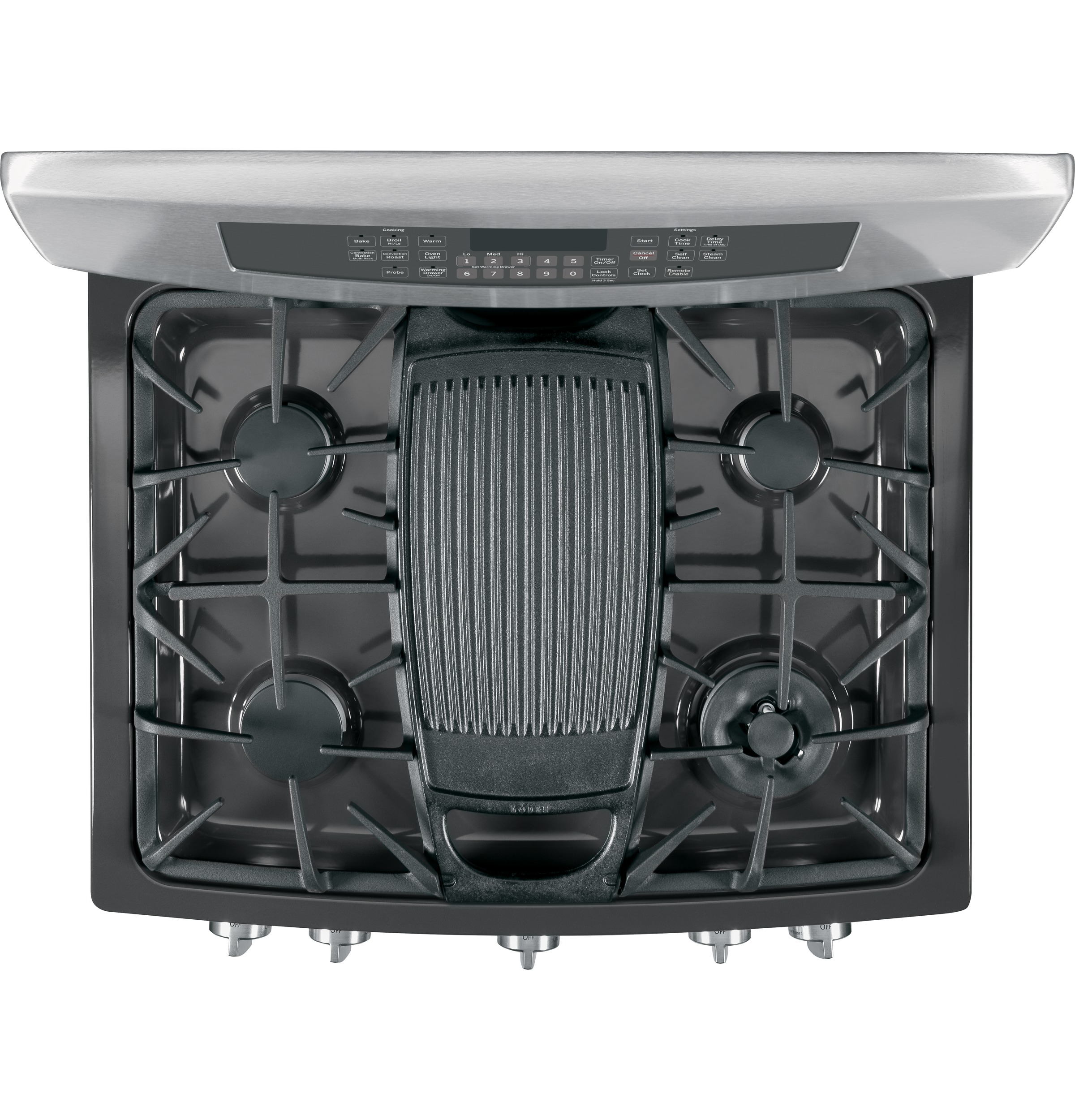 Series 30" Free-Standing Self Clean Gas Range with Warming Drawer PGB940SEHSS, product image 5 of 16