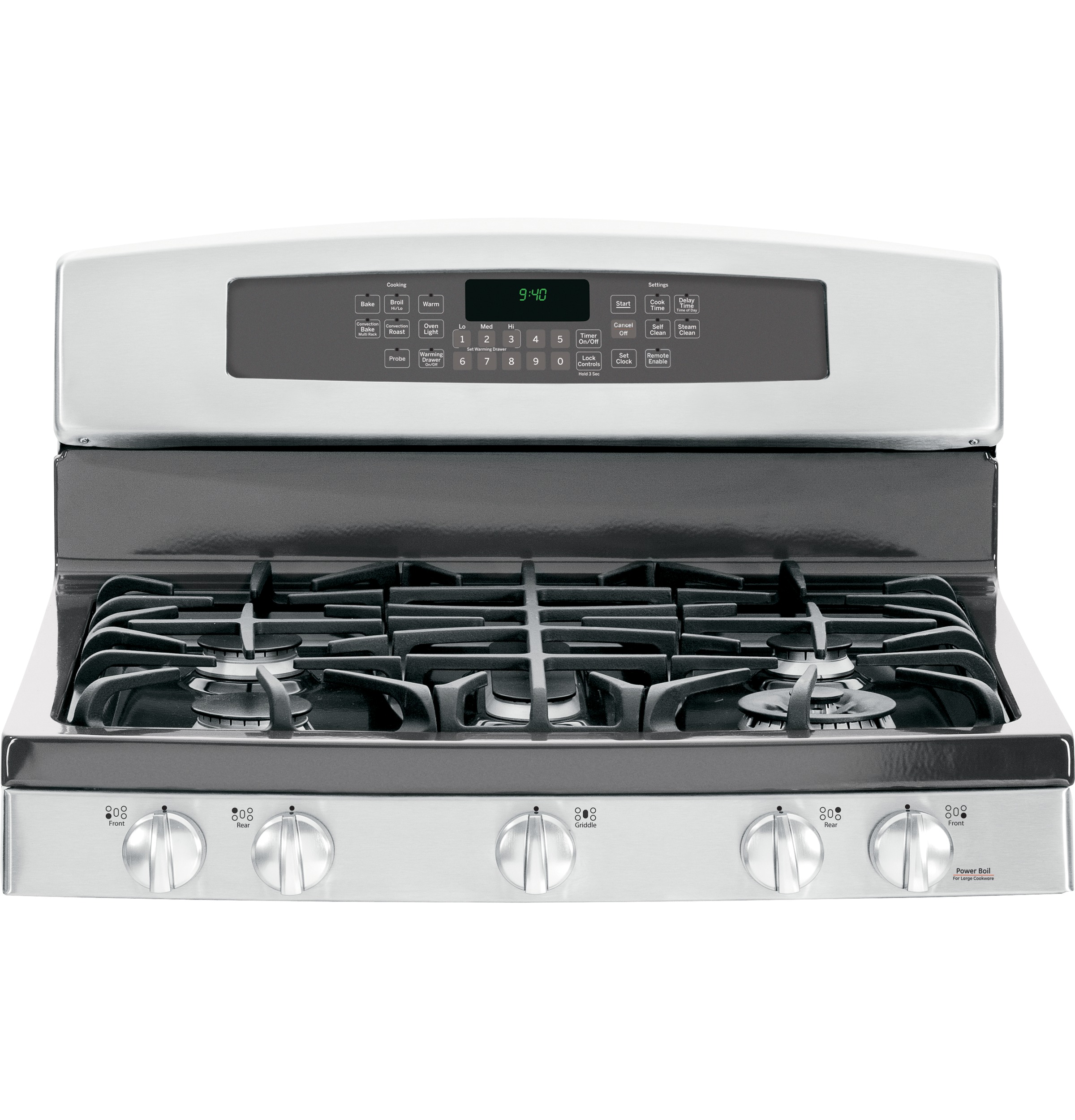 Series 30" Free-Standing Self Clean Gas Range with Warming Drawer PGB940SEHSS, product image 13 of 16
