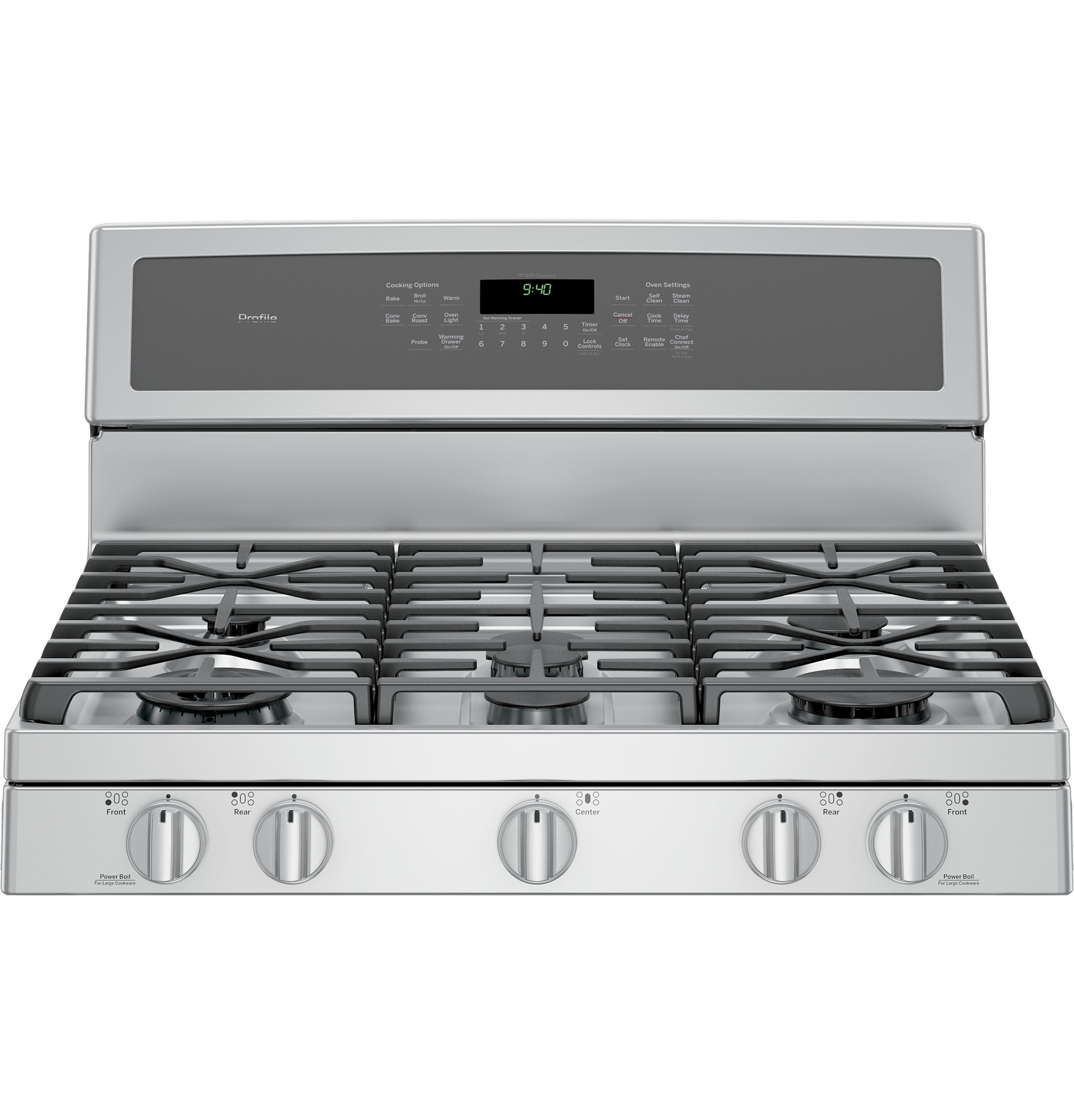 Series 30" Free-Standing Gas Convection Range with Warming Drawer PGB940ZEJSS, product image 6 of 25