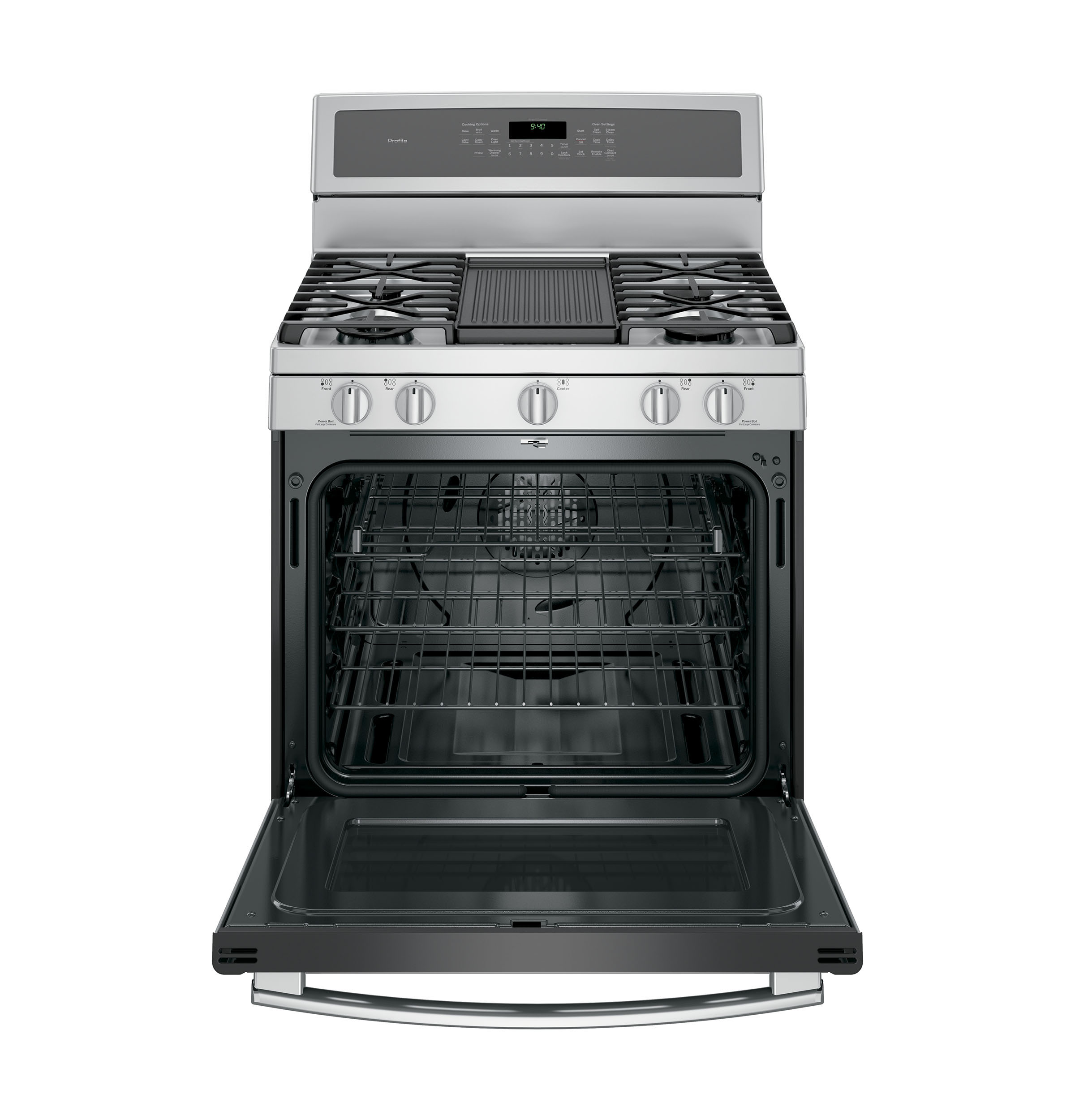 Series 30" Free-Standing Gas Convection Range with Warming Drawer PGB940ZEJSS, product image 20 of 25