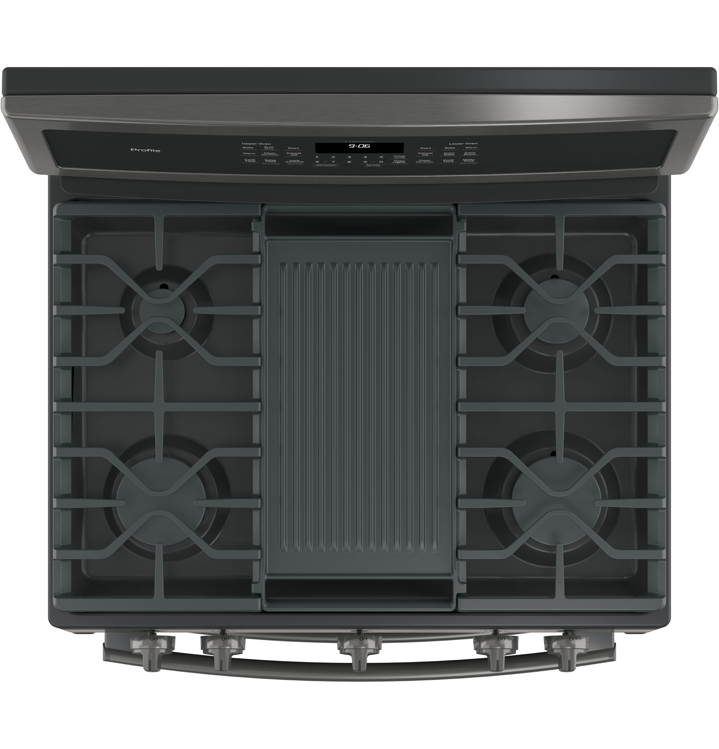 30" Free-Standing Gas Double Oven Convection Range PGB960BEJTS, product image 2 of 15