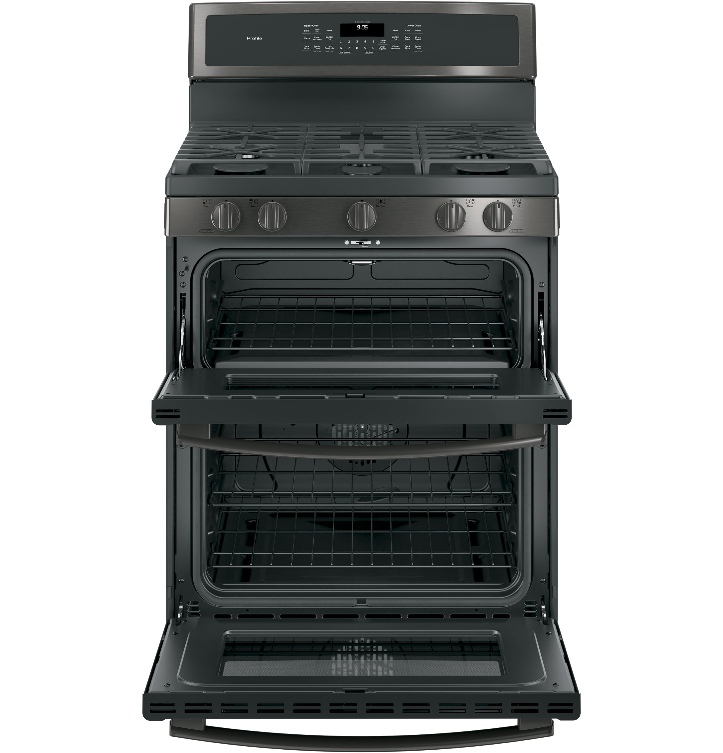 30" Free-Standing Gas Double Oven Convection Range PGB960BEJTS, product image 11 of 15