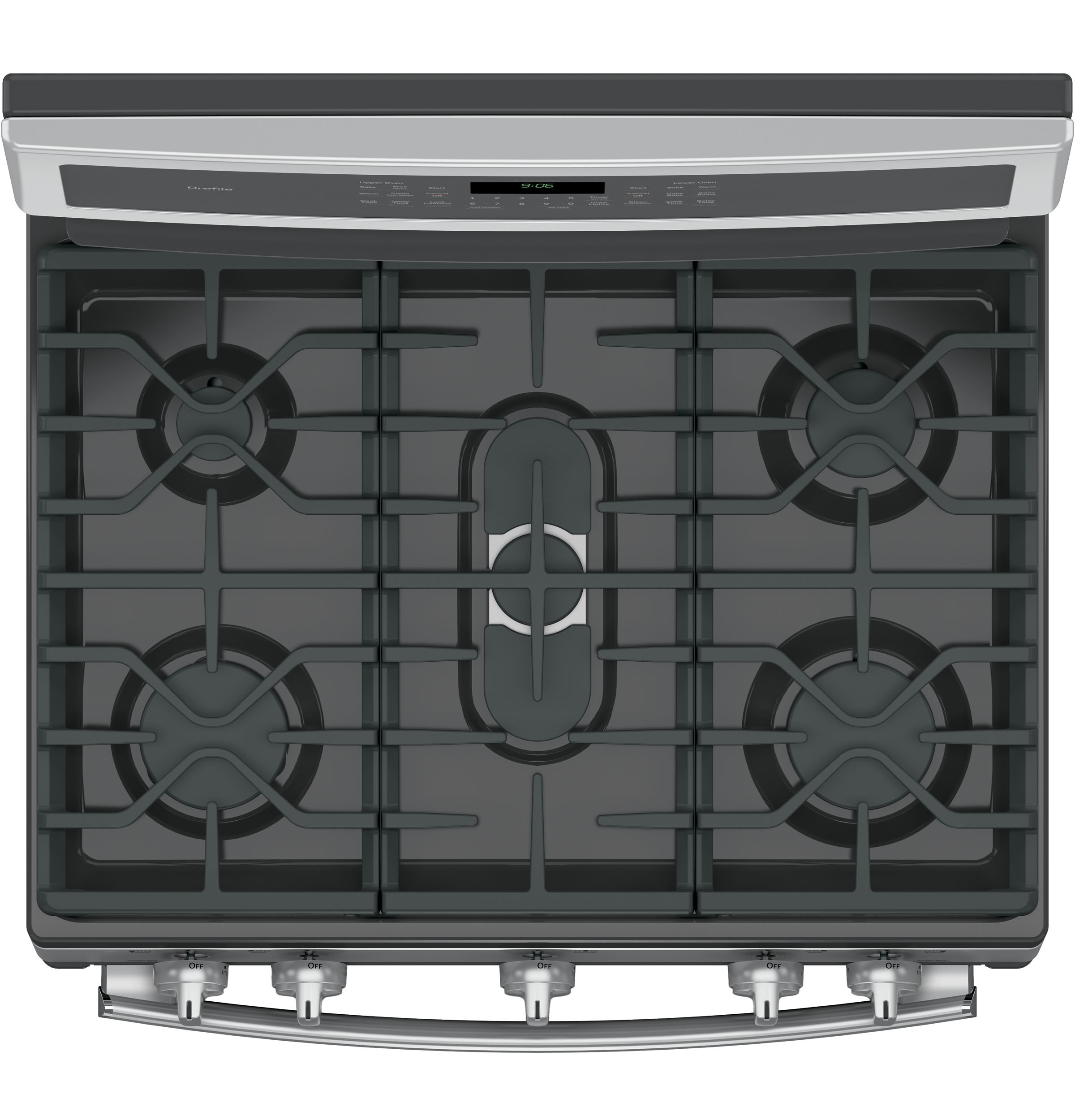 30" Free-Standing Gas Double Oven Convection Range PGB960SEJSS
