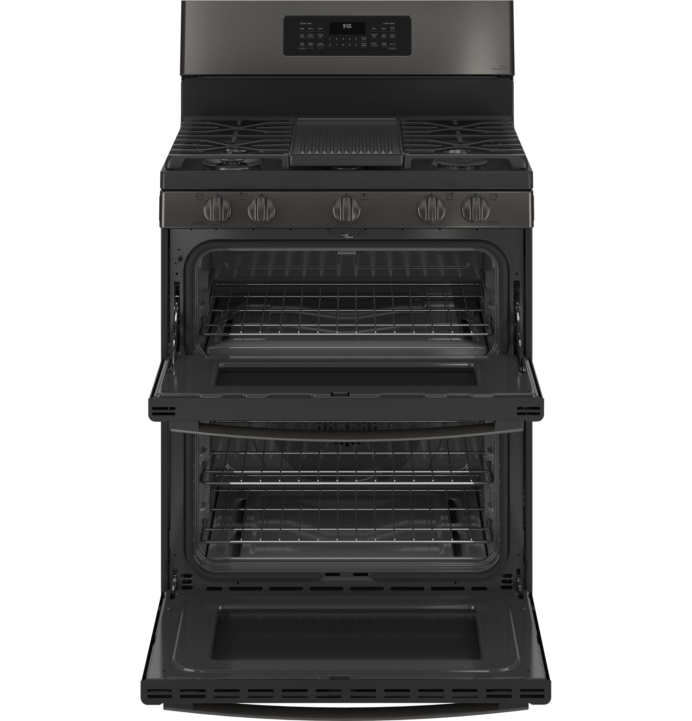 30" Free-Standing Gas Double Oven Convection Range with No Preheat Air Fry view 2
