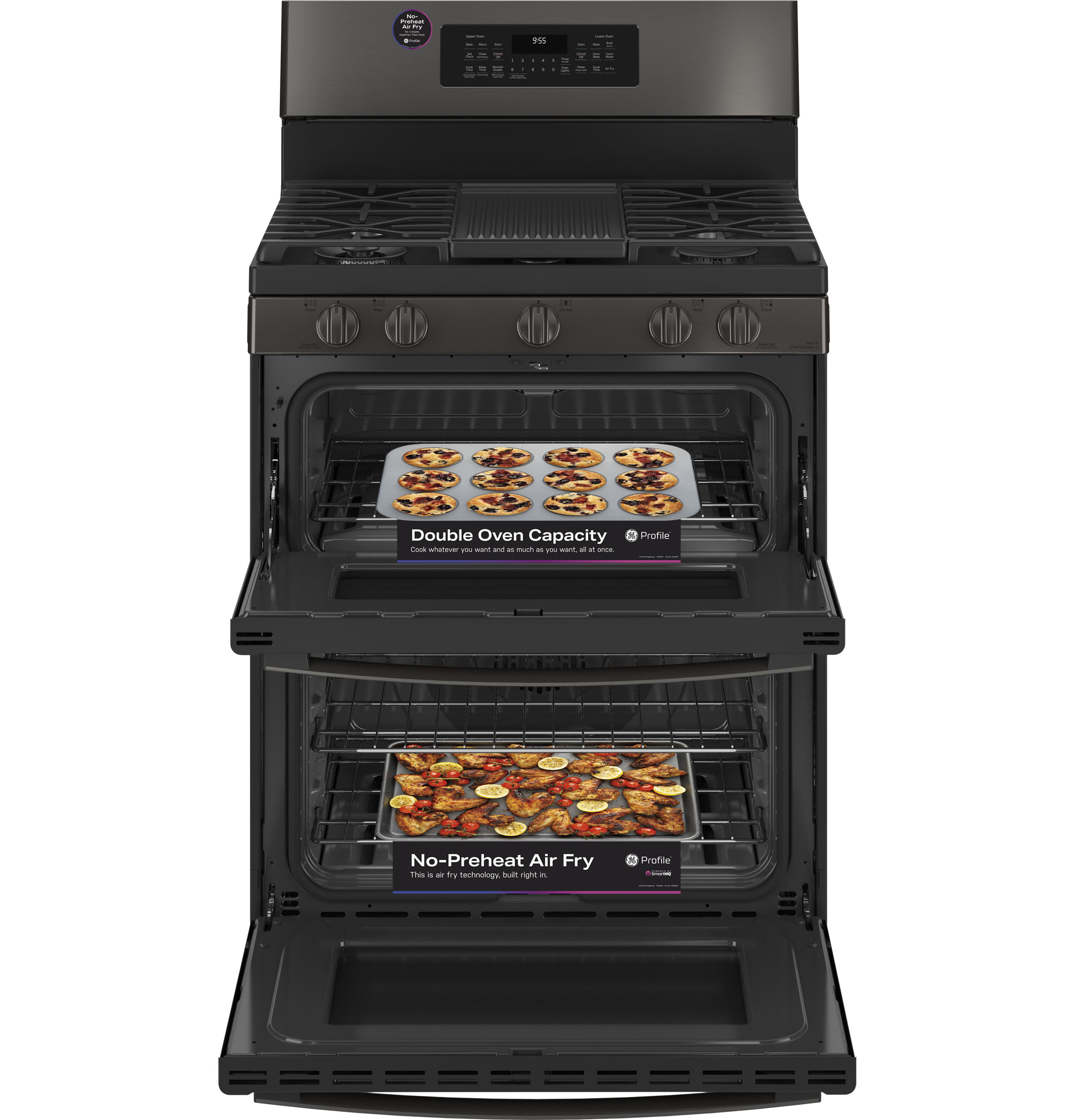30" Free-Standing Gas Double Oven Convection Range with No Preheat Air Fry view 16