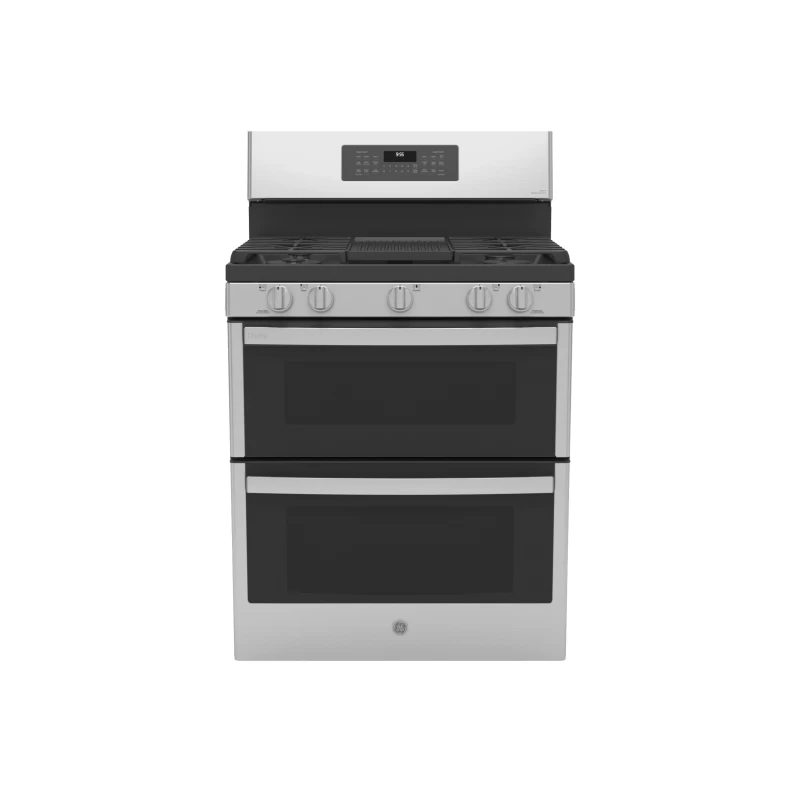 30" Free-Standing Gas Double Oven Convection Fingerprint Resistant Range with No Preheat Air Fry view 2