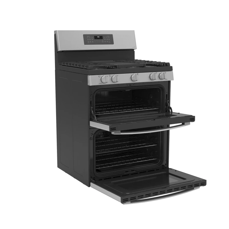 30" Free-Standing Gas Double Oven Convection Fingerprint Resistant Range with No Preheat Air Fry view 48
