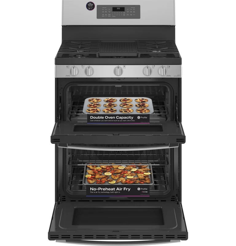 30" Free-Standing Gas Double Oven Convection Fingerprint Resistant Range with No Preheat Air Fry view 76