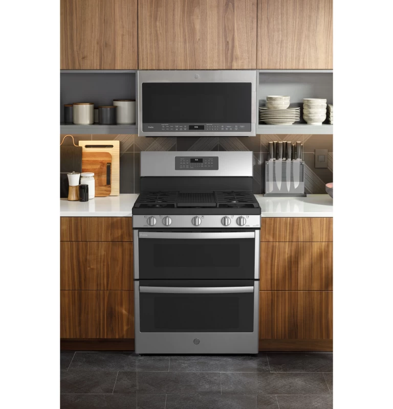 30" Free-Standing Gas Double Oven Convection Fingerprint Resistant Range with No Preheat Air Fry view 83