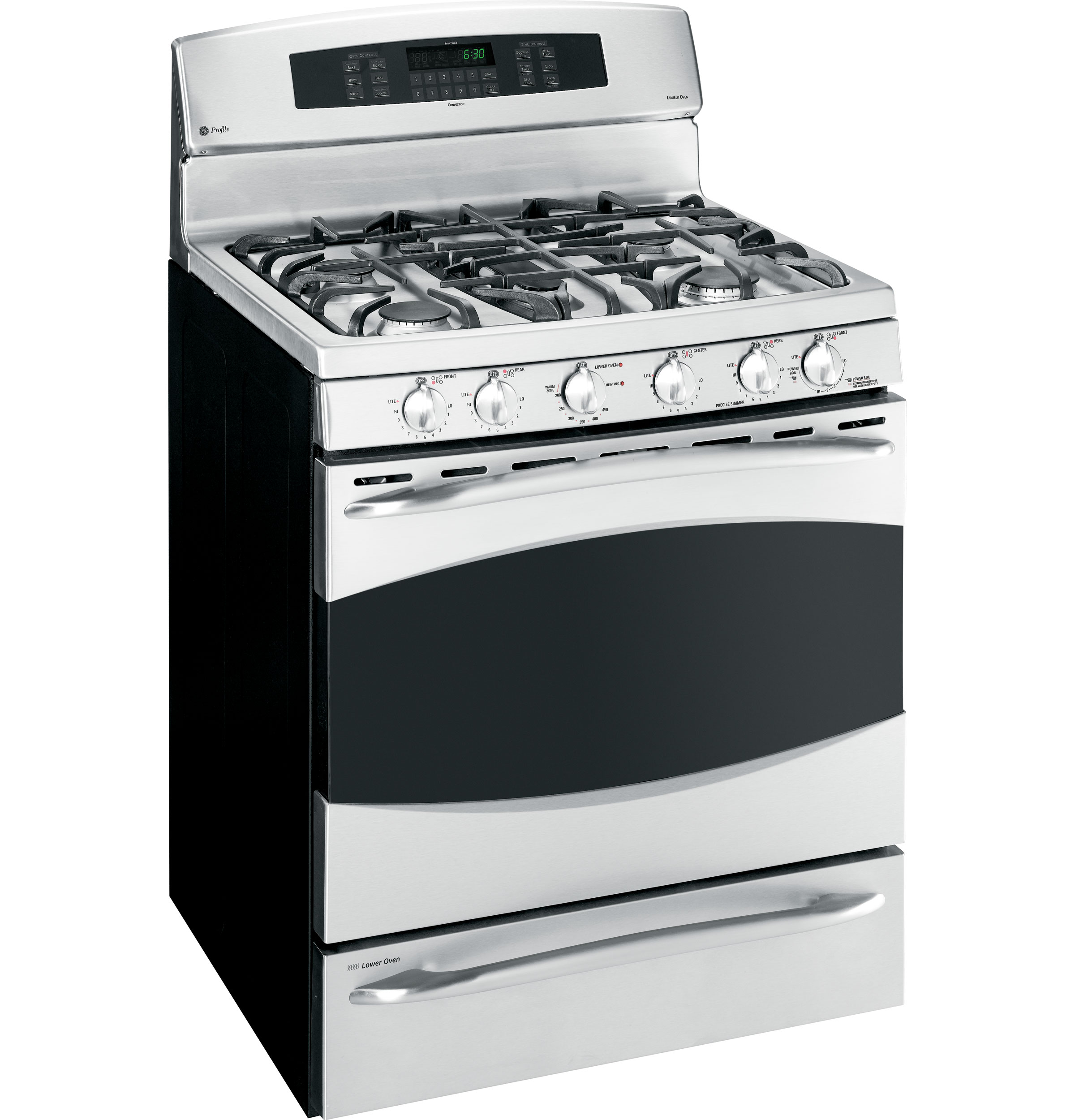 30" Free-Standing Gas Range with Baking Drawer PGB975SEMSS, product image 3 of 9