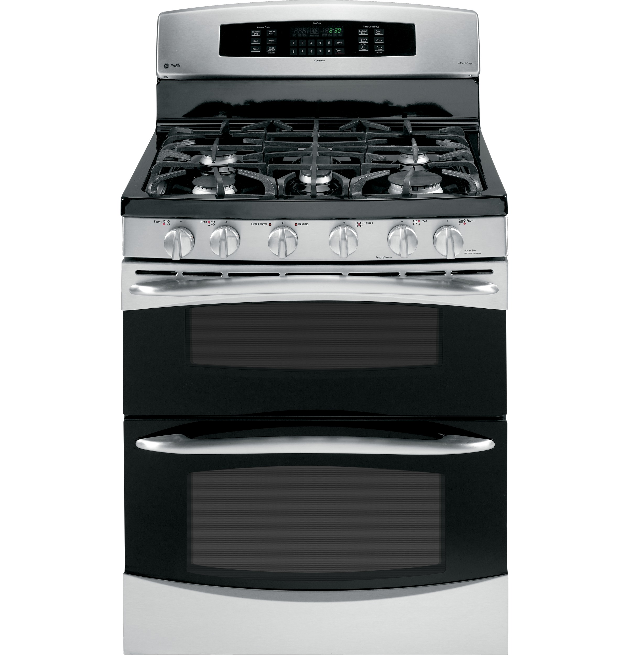 30" Free-Standing Gas Double Oven with Convection Range PGB995SETSS