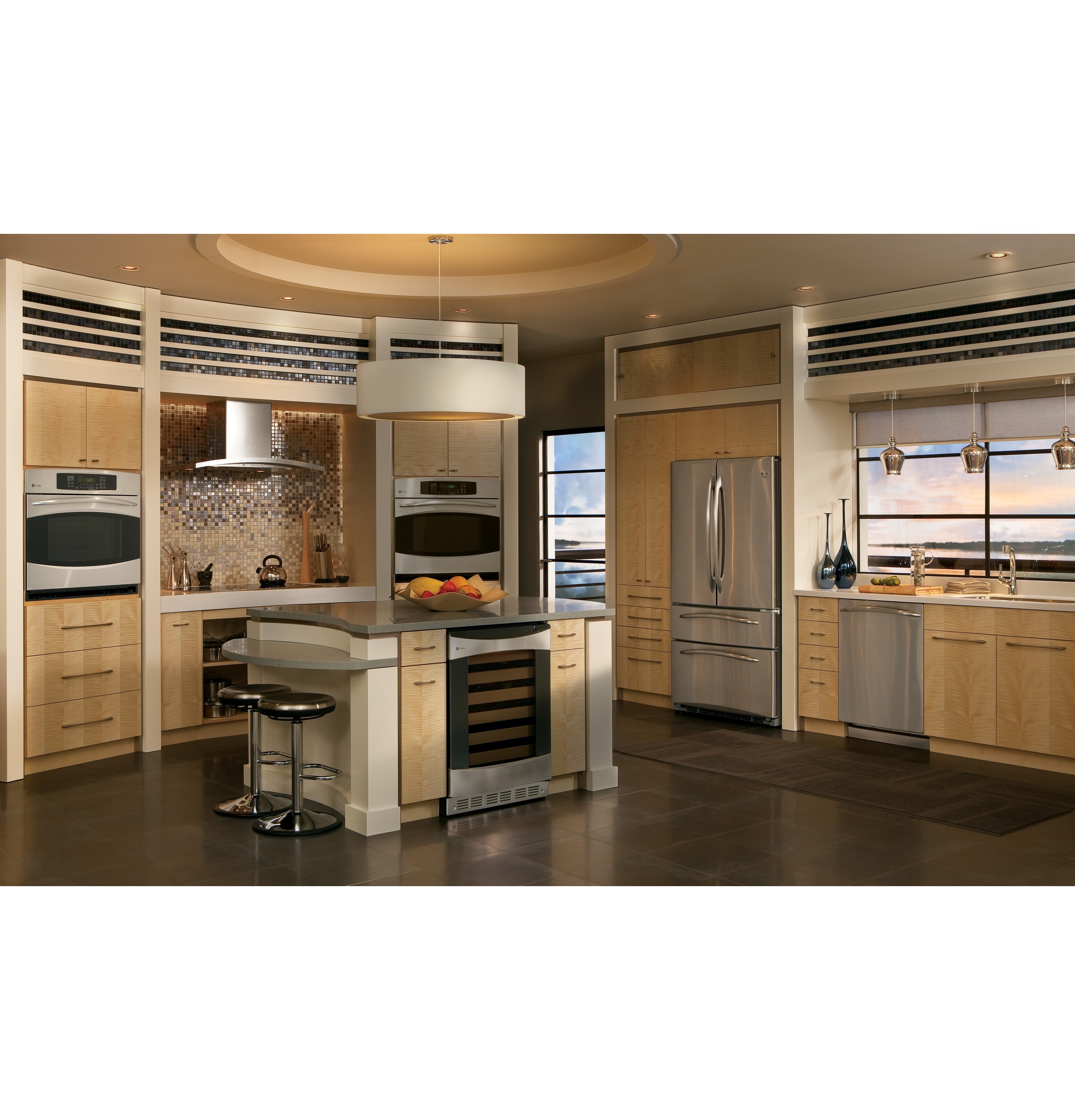 Counter-Depth 20.5 Cu. Ft. Refrigerator with Armoire Styling PGCS1NFZSS