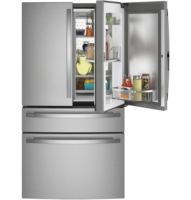 29 Cu. Ft. Smart Fingerprint Resistant 4-Door French-Door Refrigerator with Door In Door view 22