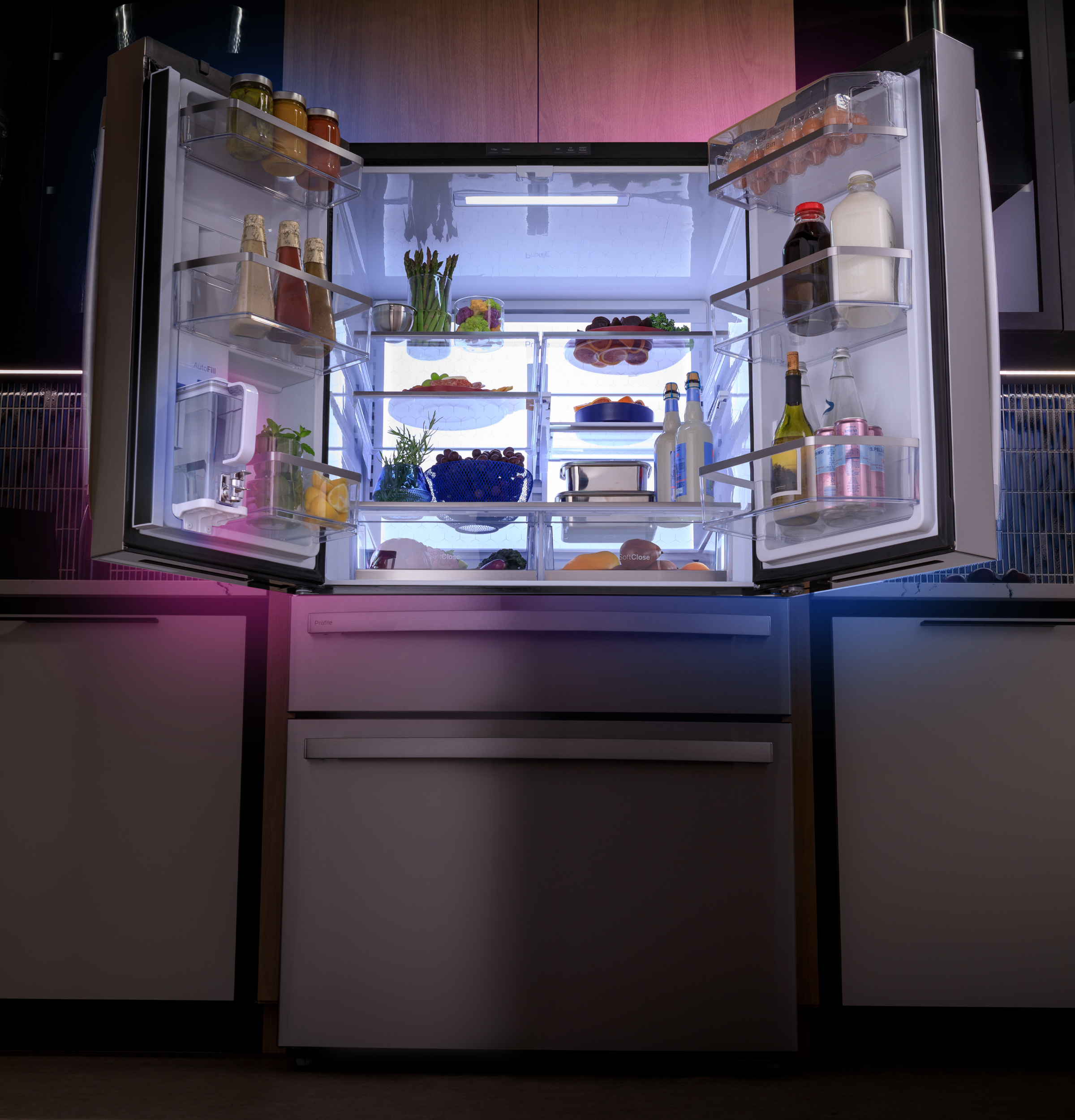 29 Cu. Ft. Smart Fingerprint Resistant 4-Door French-Door Refrigerator with Door In Door view 21