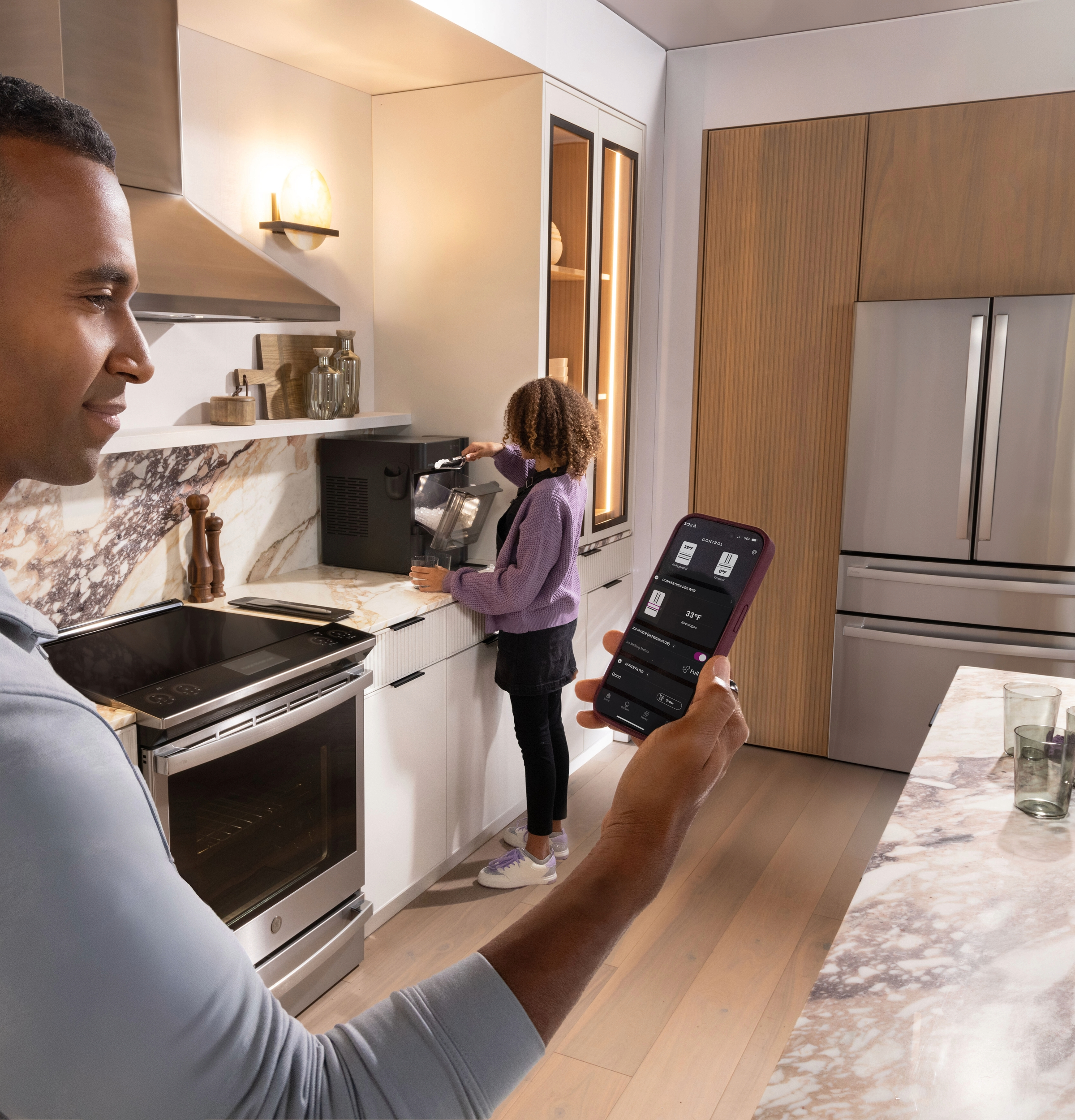 29 Cu. Ft. Smart Fingerprint Resistant 4-Door French-Door Refrigerator with Door In Door view 7