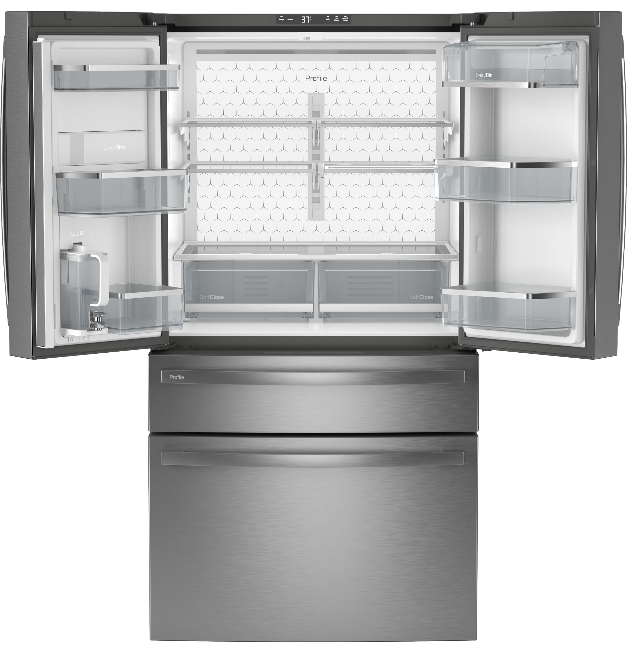 28.7 Cu. Ft. Smart Fingerprint Resistant 4-Door French-Door Refrigerator With Dual-Dispense AutoFill Pitcher view 18