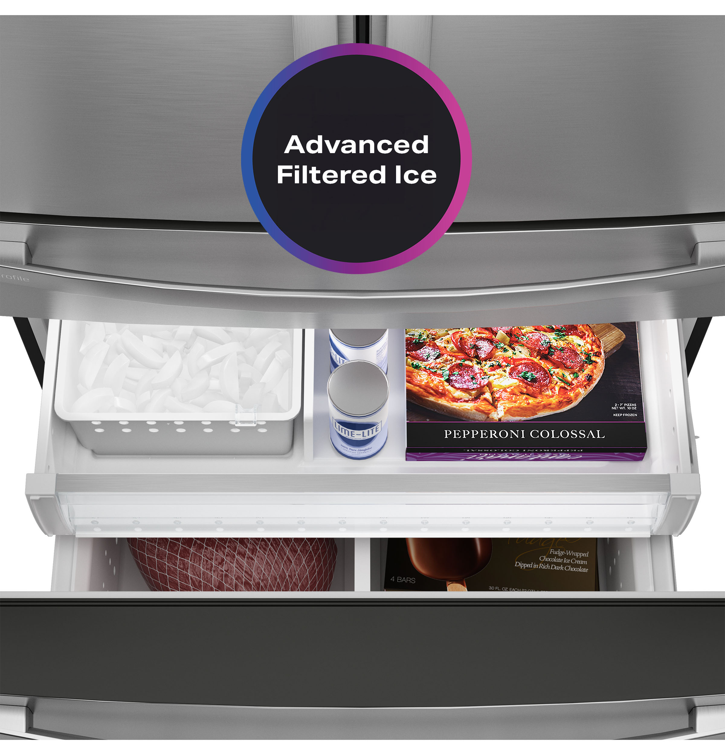 28.7 Cu. Ft. Smart Fingerprint Resistant 4-Door French-Door Refrigerator With Dual-Dispense AutoFill Pitcher view 19
