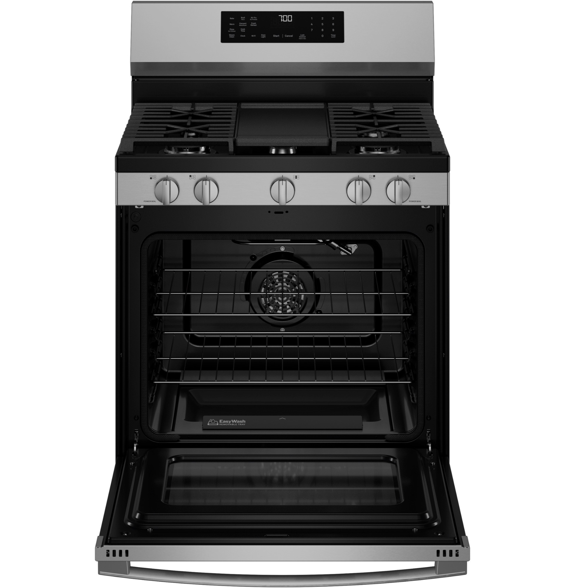 30” Smart Free-Standing Gas Convection Range with No Preheat Air Fry and EasyWash Oven Tray view 54