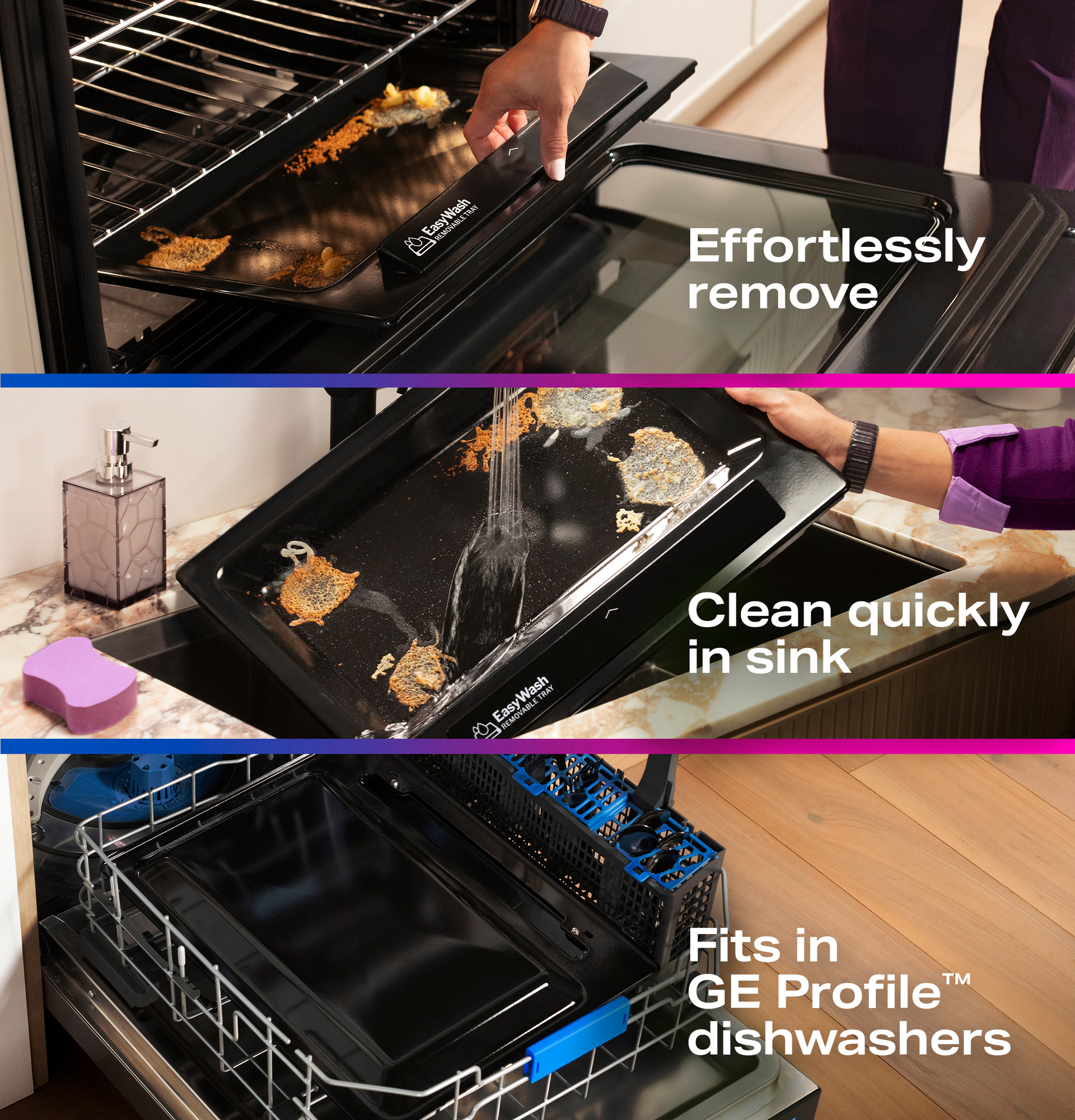 30” Smart Free-Standing Gas Convection Range with No Preheat Air Fry and EasyWash Oven Tray view 51