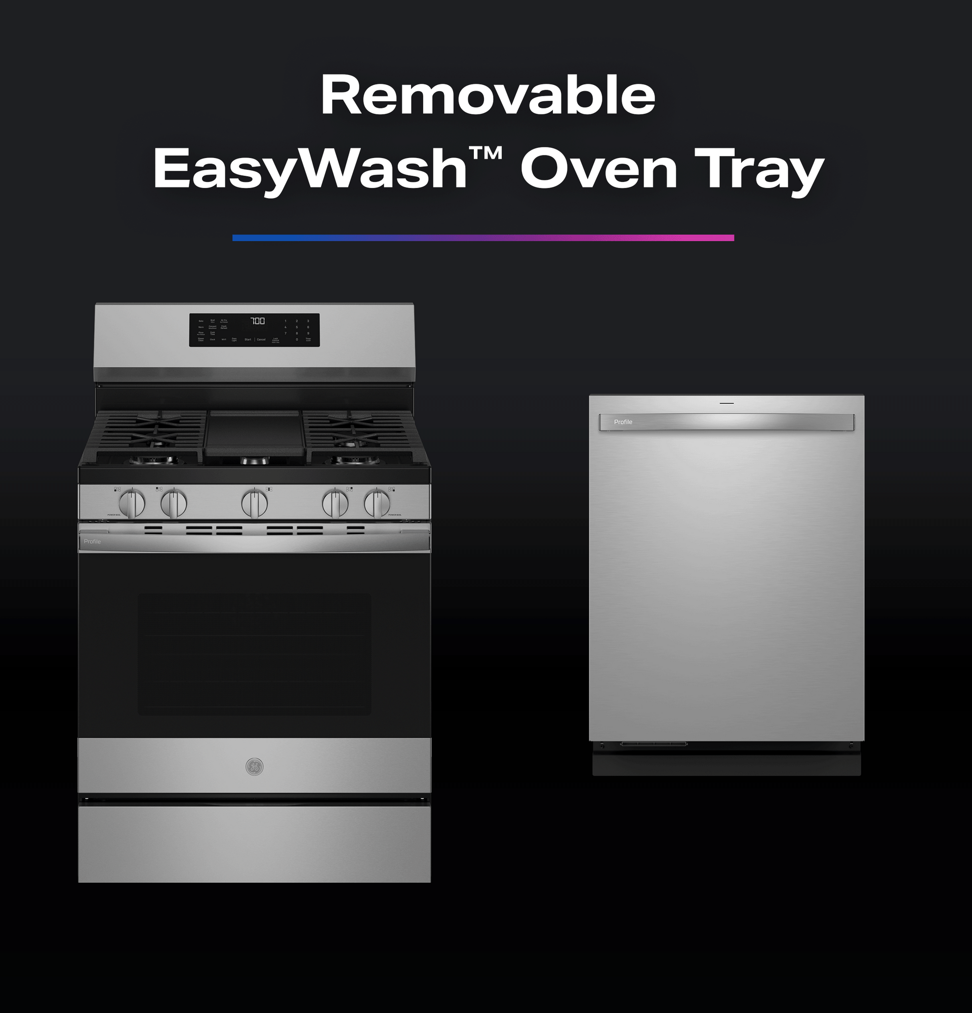 30” Smart Free-Standing Gas Convection Range with No Preheat Air Fry and EasyWash Oven Tray view 73