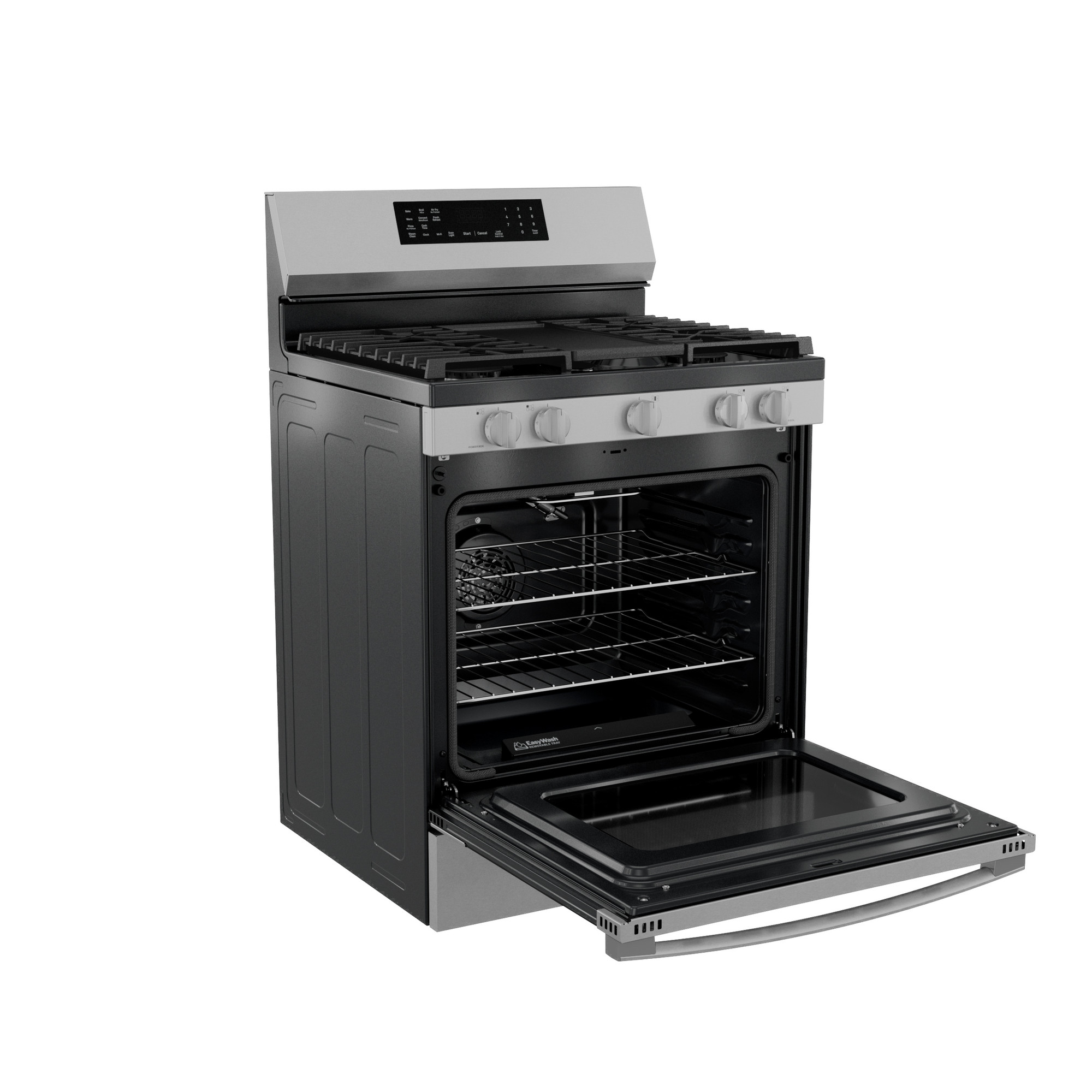 30” Smart Free-Standing Gas Convection Range with No Preheat Air Fry and EasyWash Oven Tray view 22