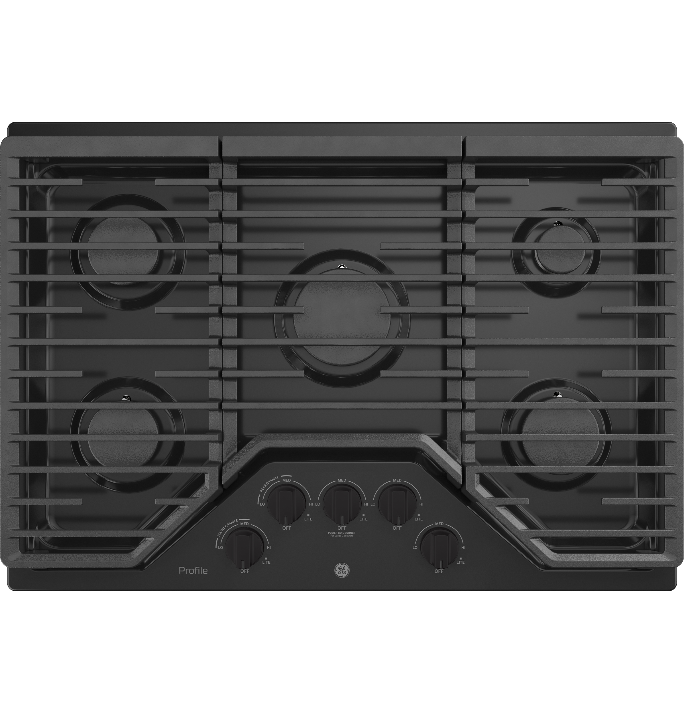 30" Built-In Gas Cooktop with 5 Burners PGP7030DLBB