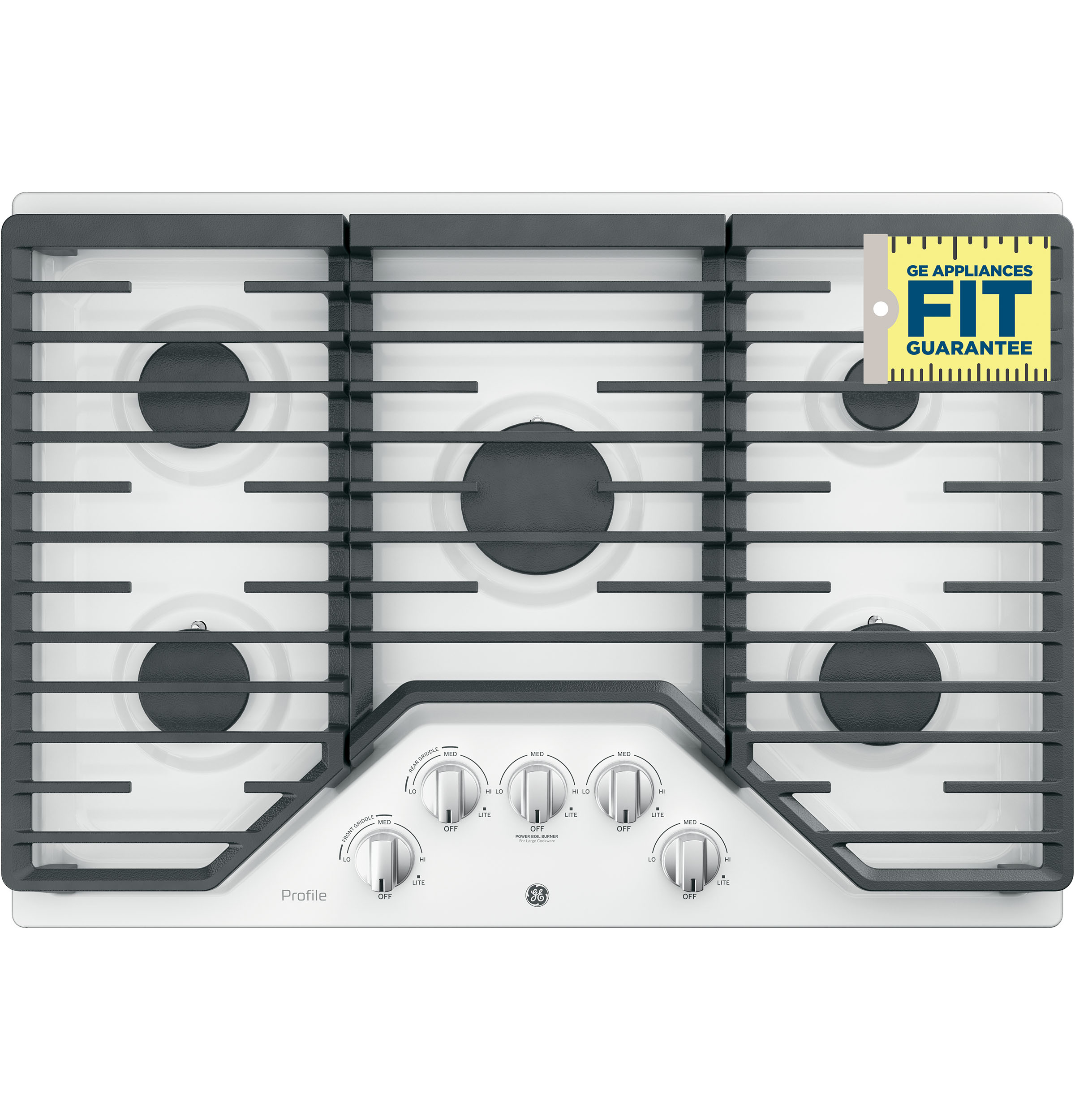 30" Built-In Gas Cooktop with 5 Burners PGP7030DLWW