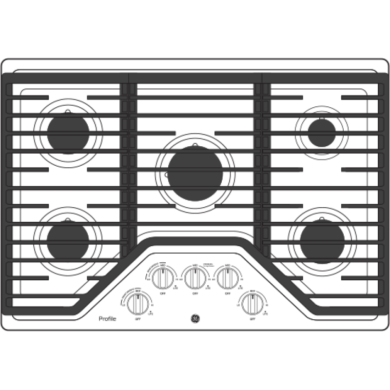 30" Built-In Gas Cooktop with 5 Burners view 15