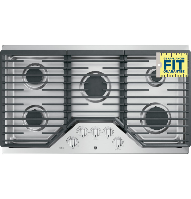 36" Built-In Gas Cooktop with Five Burners view 4