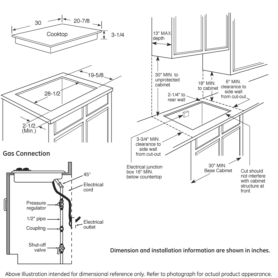 Series 30" Built-In Gas Cooktop PGP953DETBB