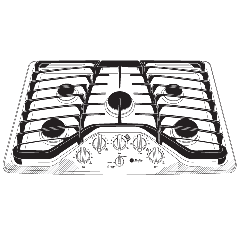 Series 30" Built-In Gas Cooktop PGP953SETSS
