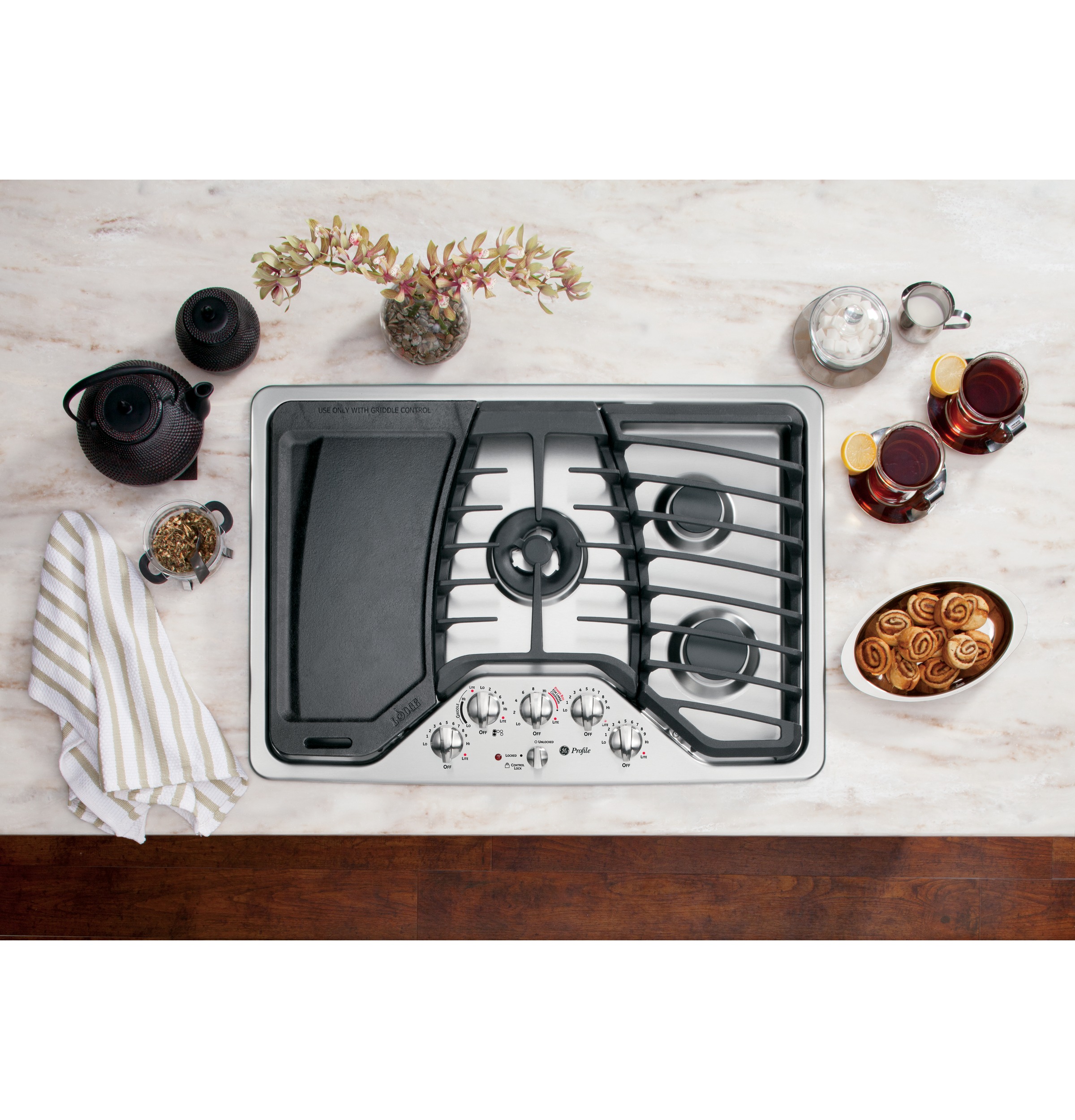 Series 30" Built-In Gas Cooktop PGP959SETSS
