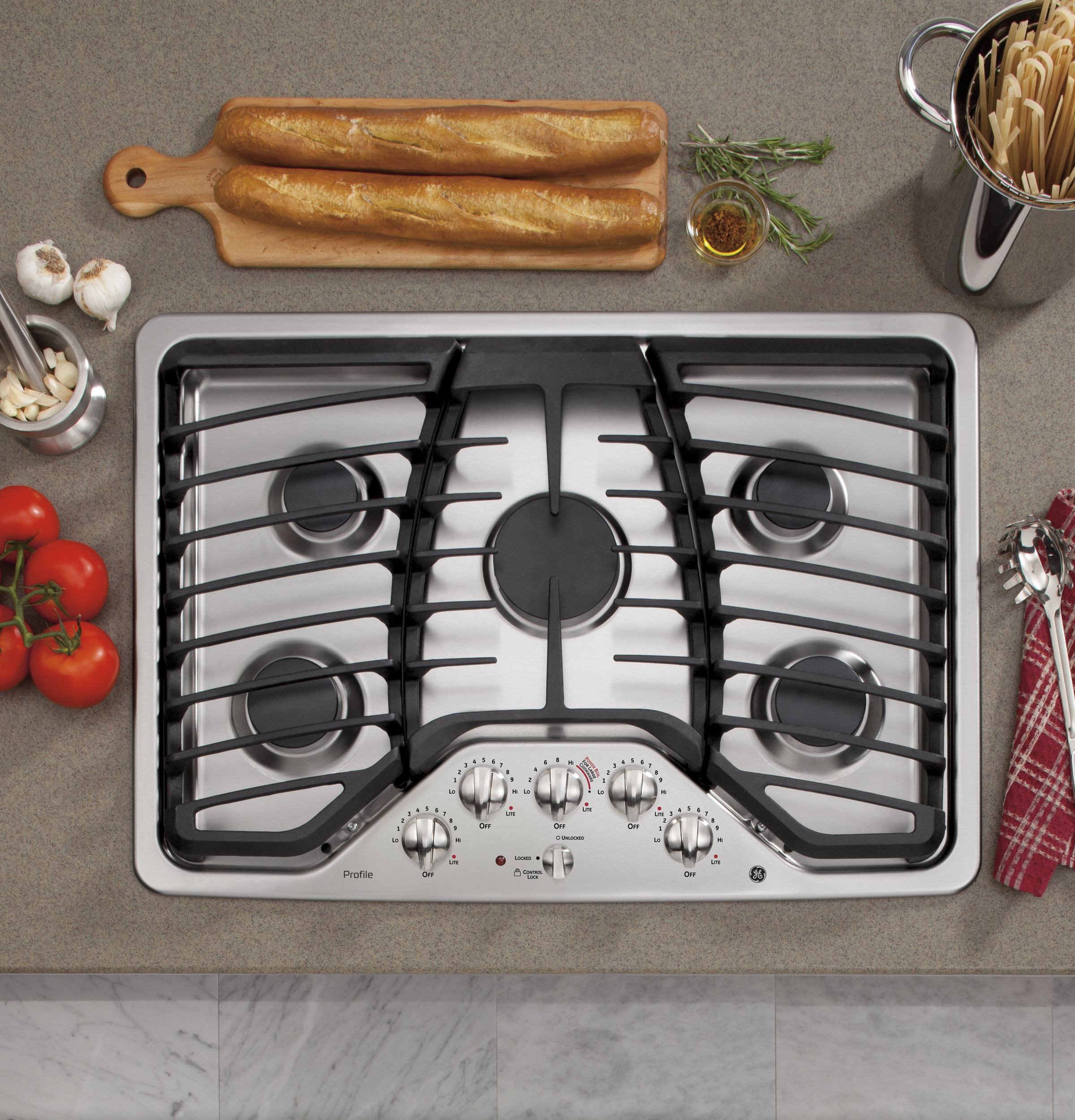 Series 30" Built-In Gas Cooktop PGP959SETSS