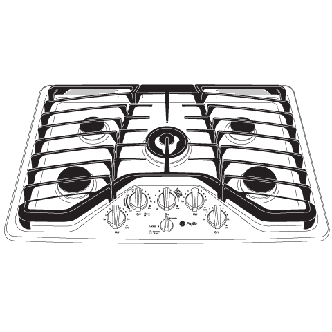 Series 30" Built-In Gas Cooktop PGP959SETSS