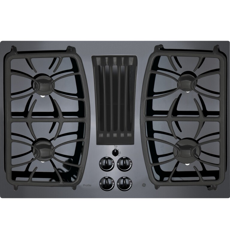 GE Profile 30" Built-In Gas Downdraft Cooktop Black PGP9830DRBB Picture 1