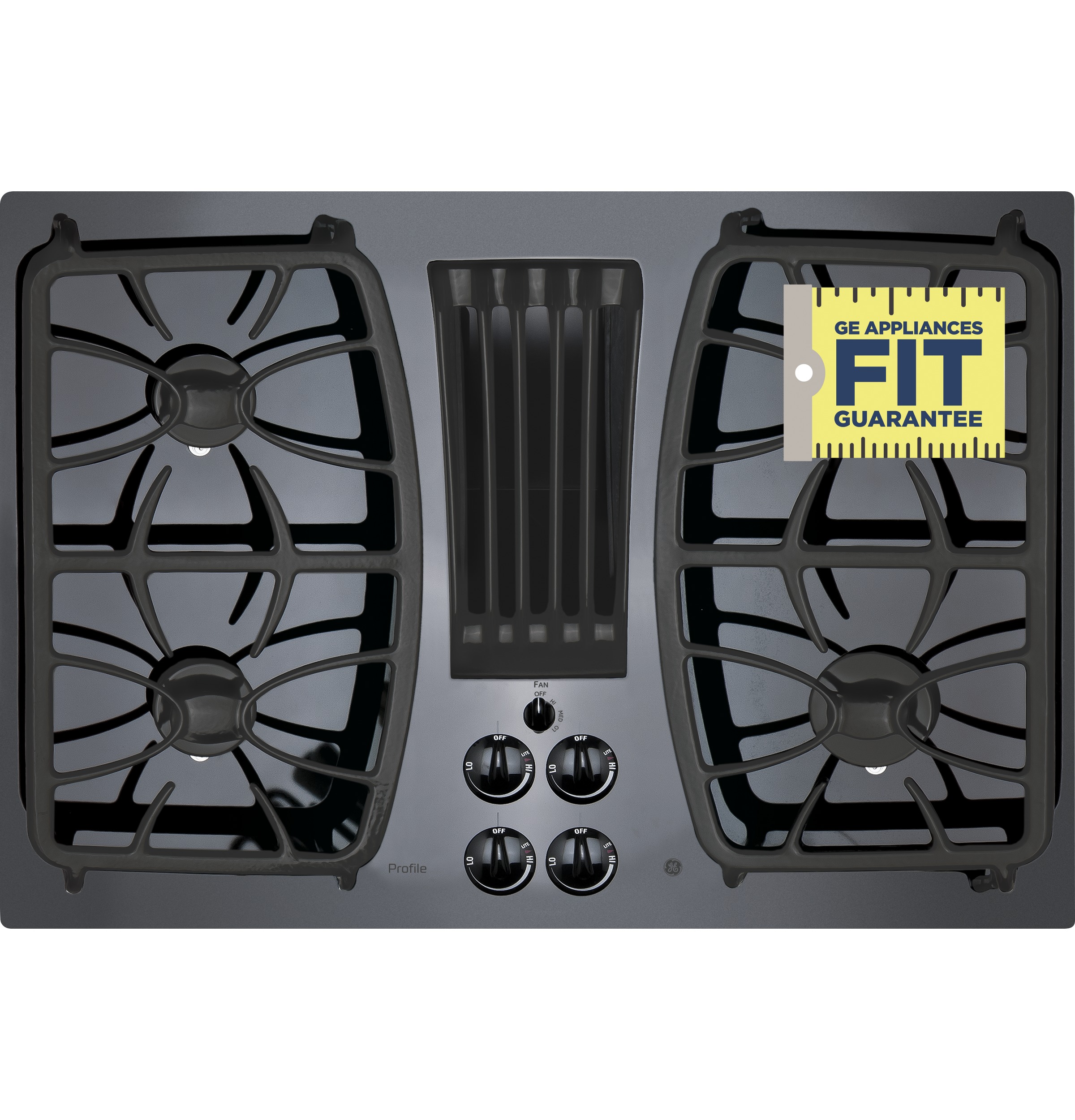 30" Built-In Gas Downdraft Cooktop view 2
