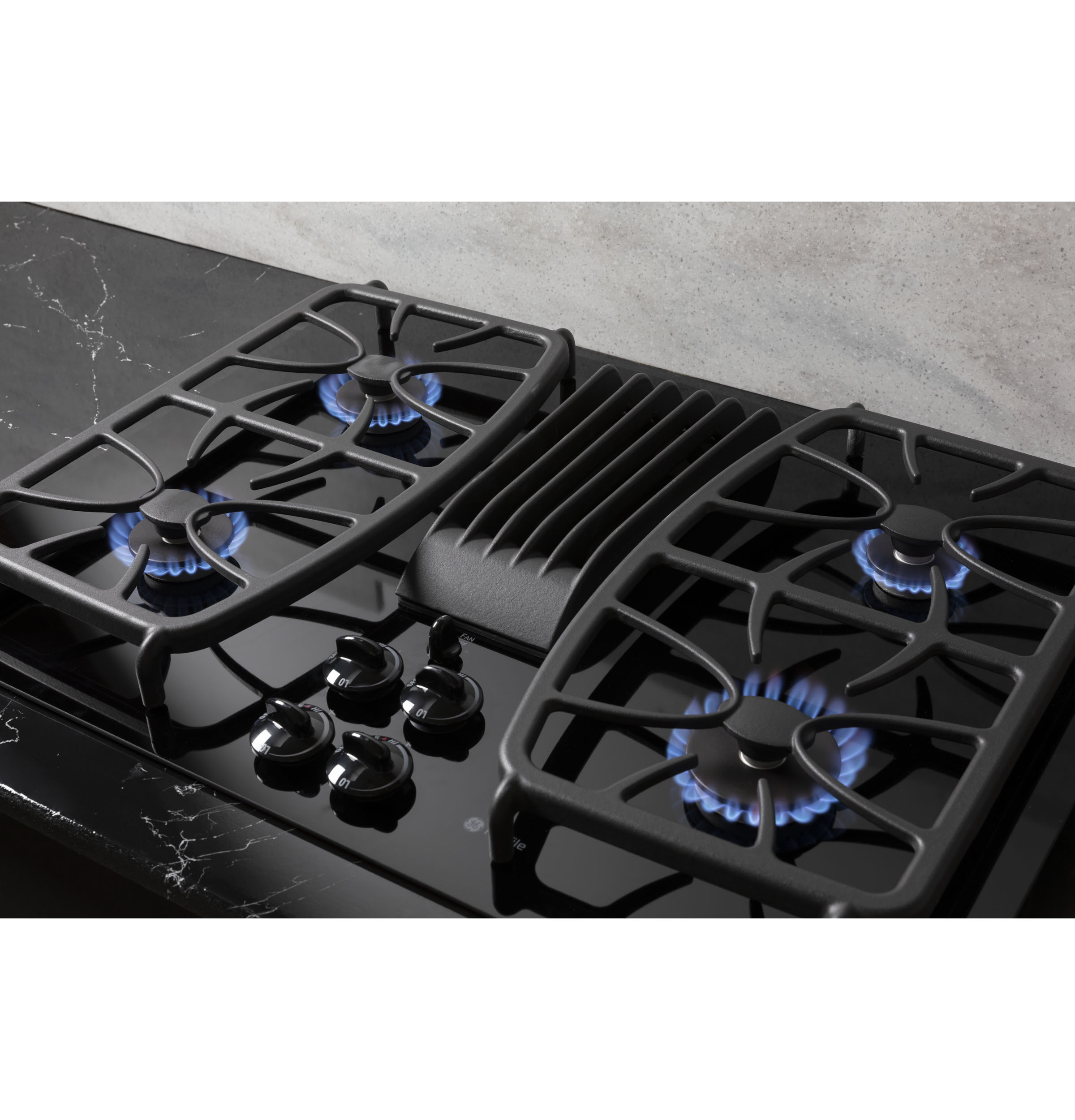 30" Built-In Gas Downdraft Cooktop view 9