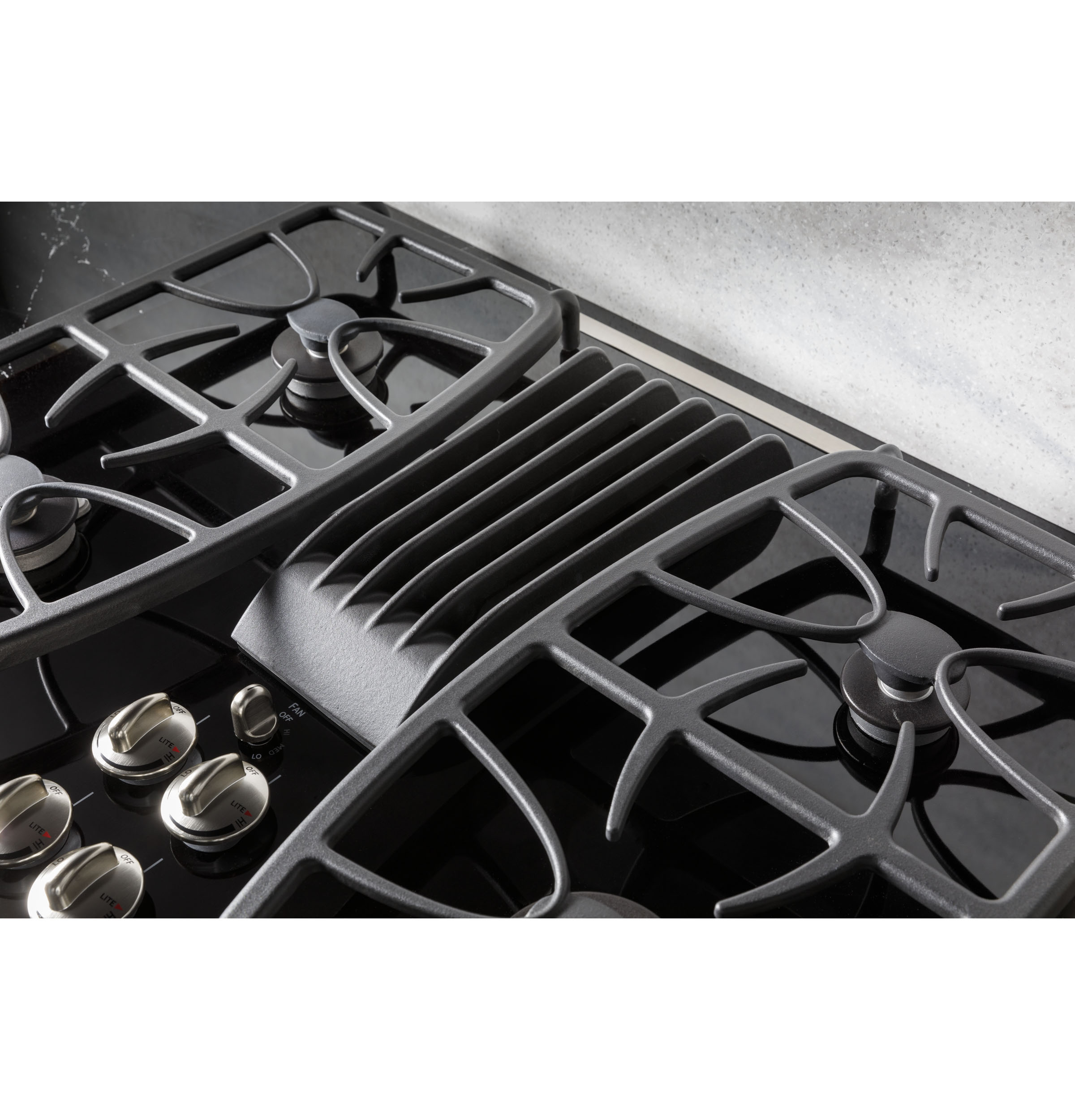 30" Built-In Gas Downdraft Cooktop view 6